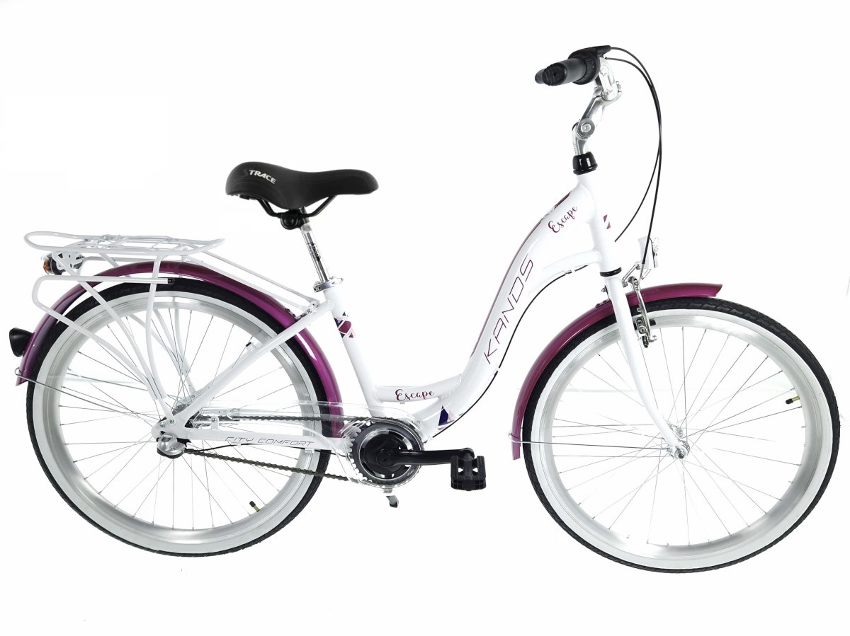 Kands Escape, Aluminij, 26", 140-155 cm, 3 brzina, Bijelo-ljubičasti - Outlet