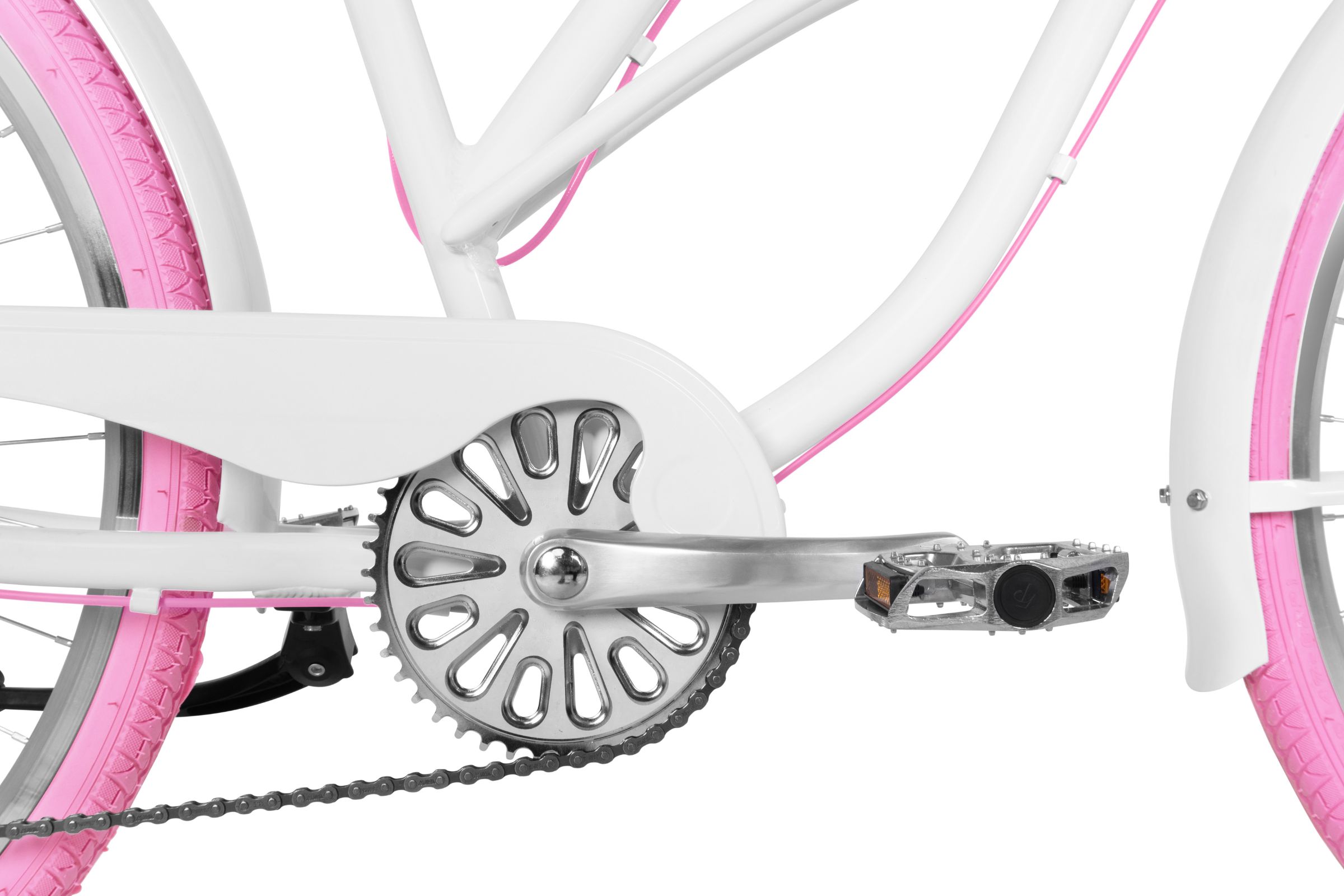 Ženski bicikl Davi Bianca Cruiser Aluminij, 28", 160-185 cm, 7 brzina, Bijelo/Ružičasto - Slika 6