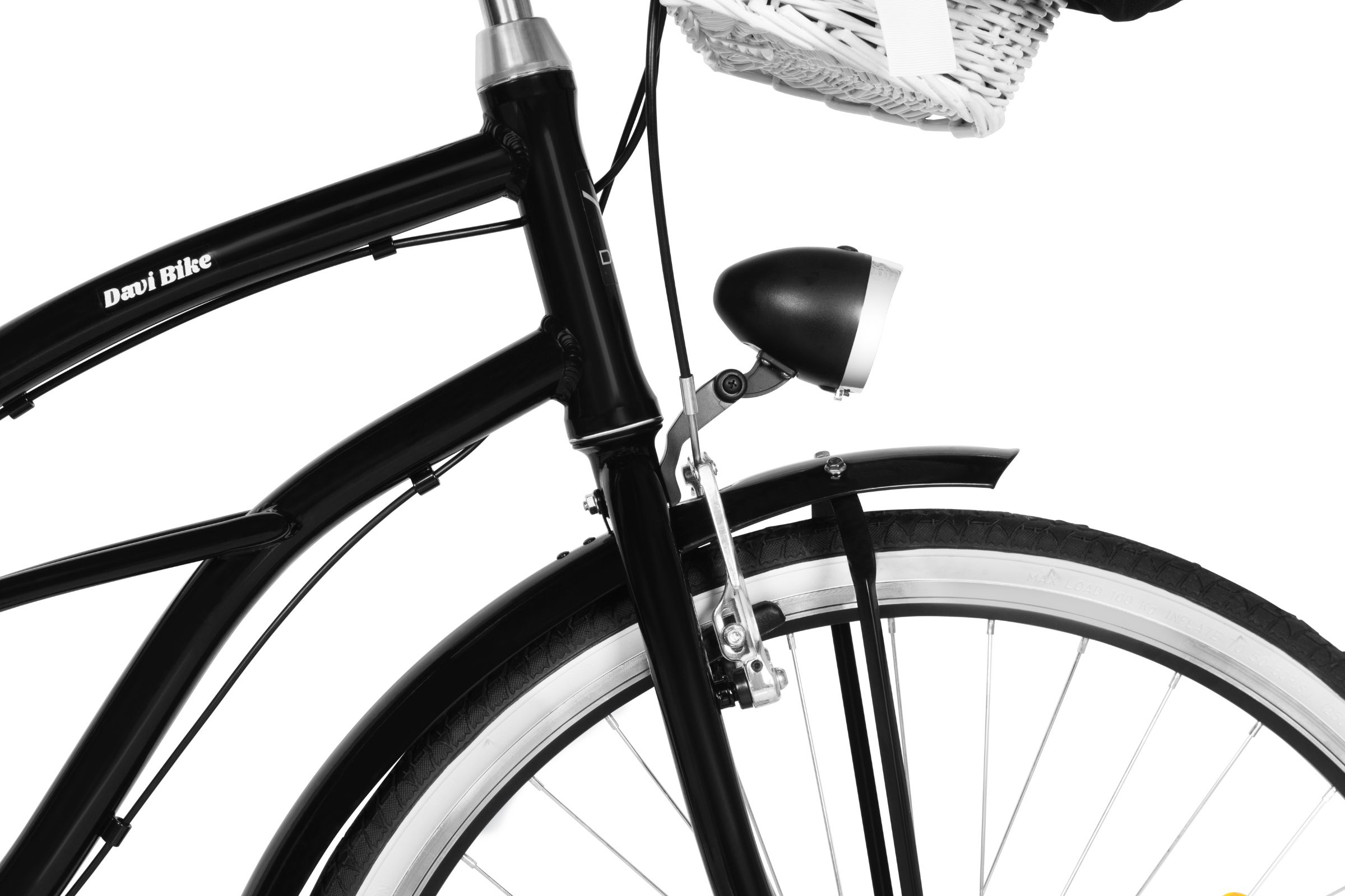 Ženski bicikl Davi Bianca Cruiser Aluminij, 28", 160-185 cm, 7 brzina, Crno - Slika 7