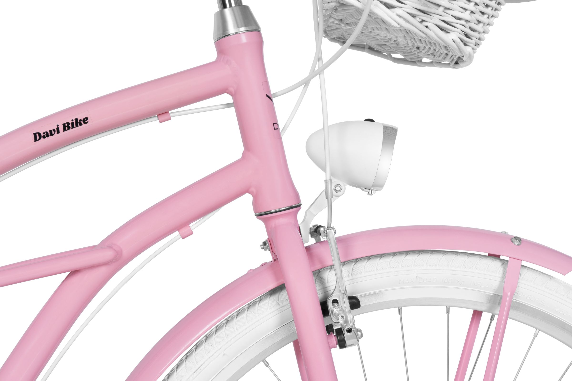 Ženski bicikl Davi Bianca Cruiser Aluminij, 28", 160-185 cm, 7 brzina, Ružičasta - Slika 7
