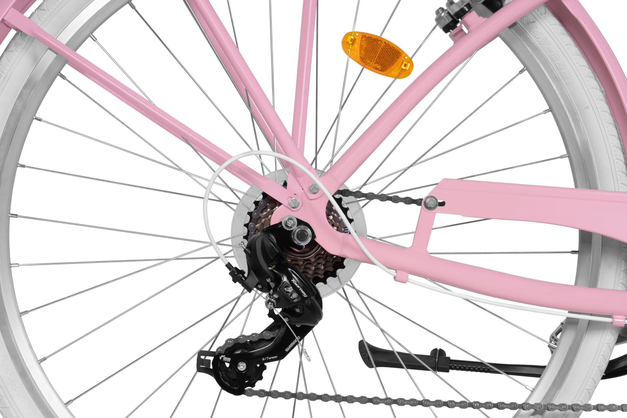 Ženski bicikl Davi Bianca Cruiser Aluminij, 28", 160-185 cm, 7 brzina, Ružičasta - Slika 4