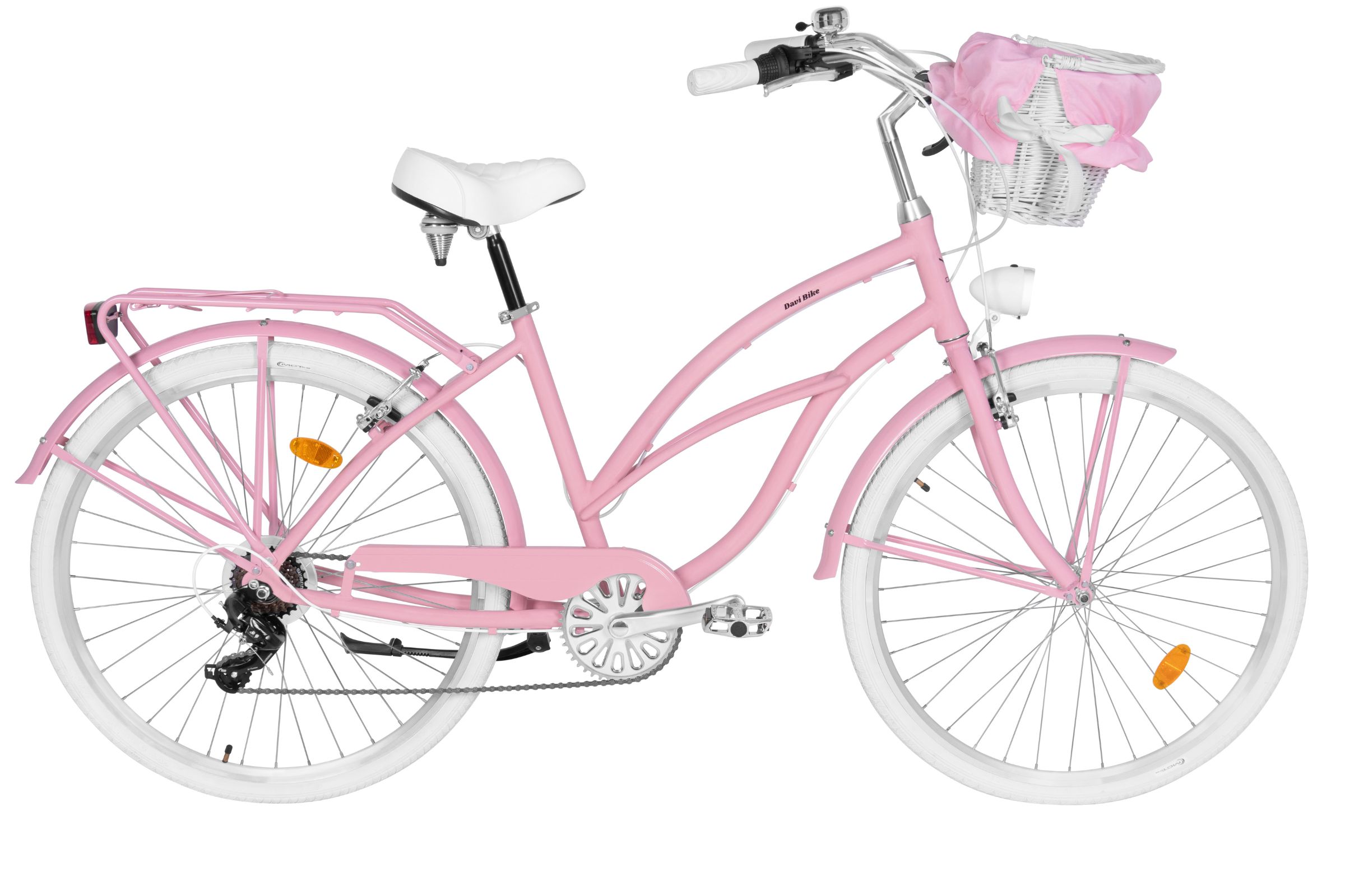 Ženski bicikl Davi Bianca Cruiser Aluminij, 28", 160-185 cm, 7 brzina, Ružičasta