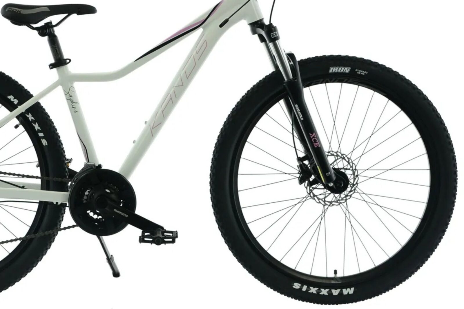 Bicikl MTB Kands Saphire 27.5'', 140-170 cm, 21 brzina, Bijela/Ružičasta - Image 3