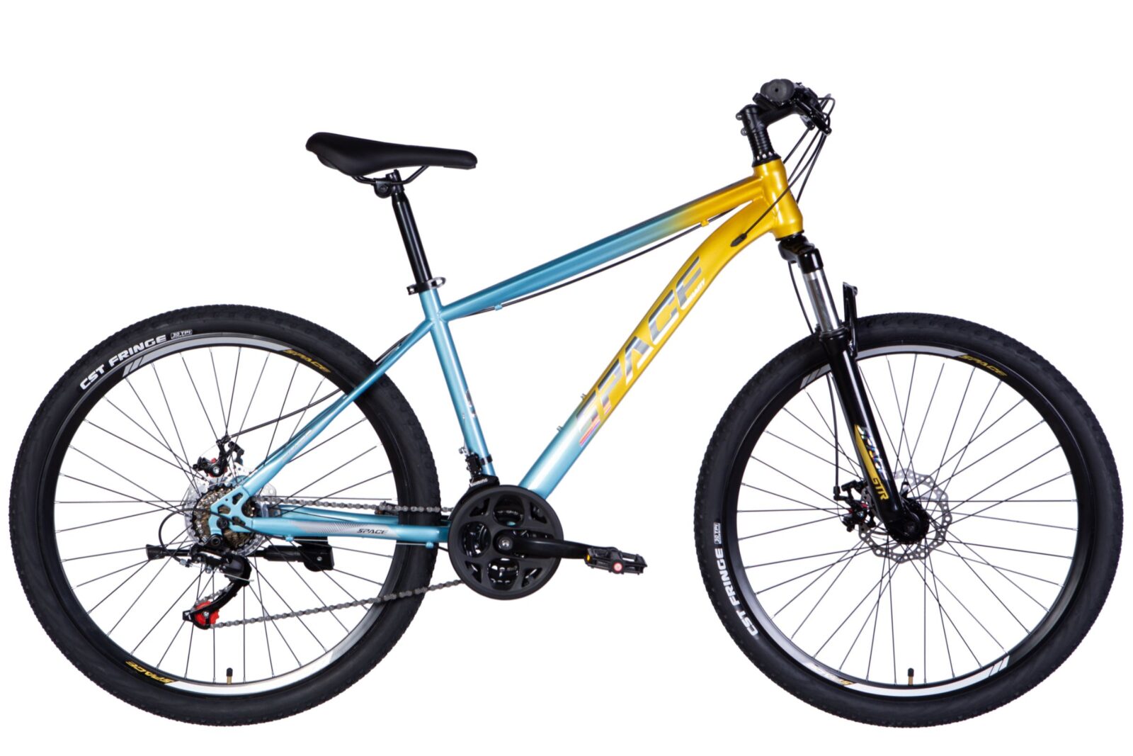 Bicikl MTB Mars 27.5", 160-190 cm, 21 brzina, Plava/Žuta