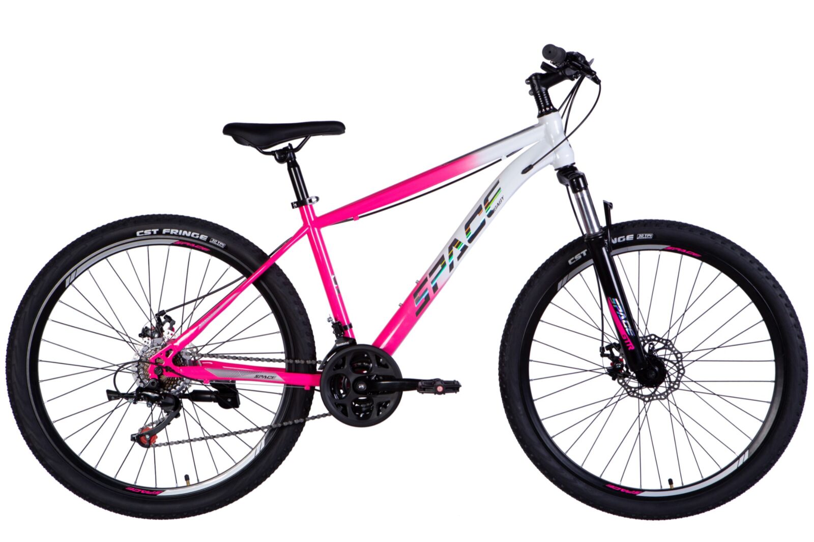 Bicikl MTB Mars 27.5", 160-185 cm, 21 brzina, Bijela/Ružičasta