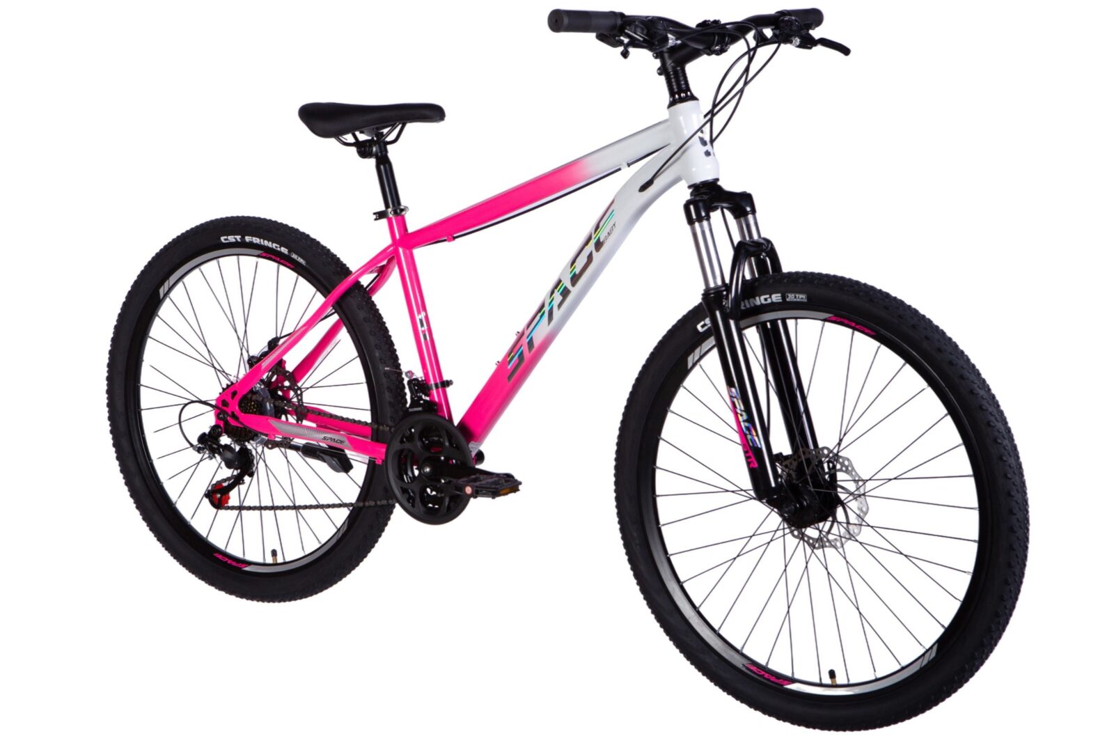 Bicikl MTB Mars 27.5", 160-185 cm, 21 brzina, Bijela/Ružičasta - Image 2