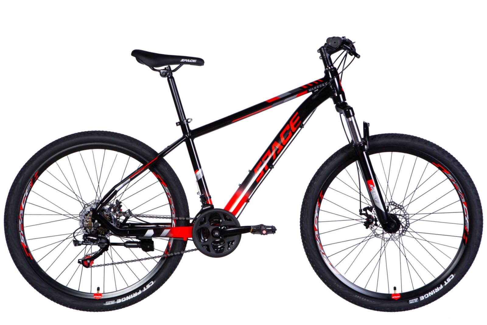 Bicikl MTB Mercury Aluminij, 27.5", 160-185 cm, 21 brzina, Crna/Crvena