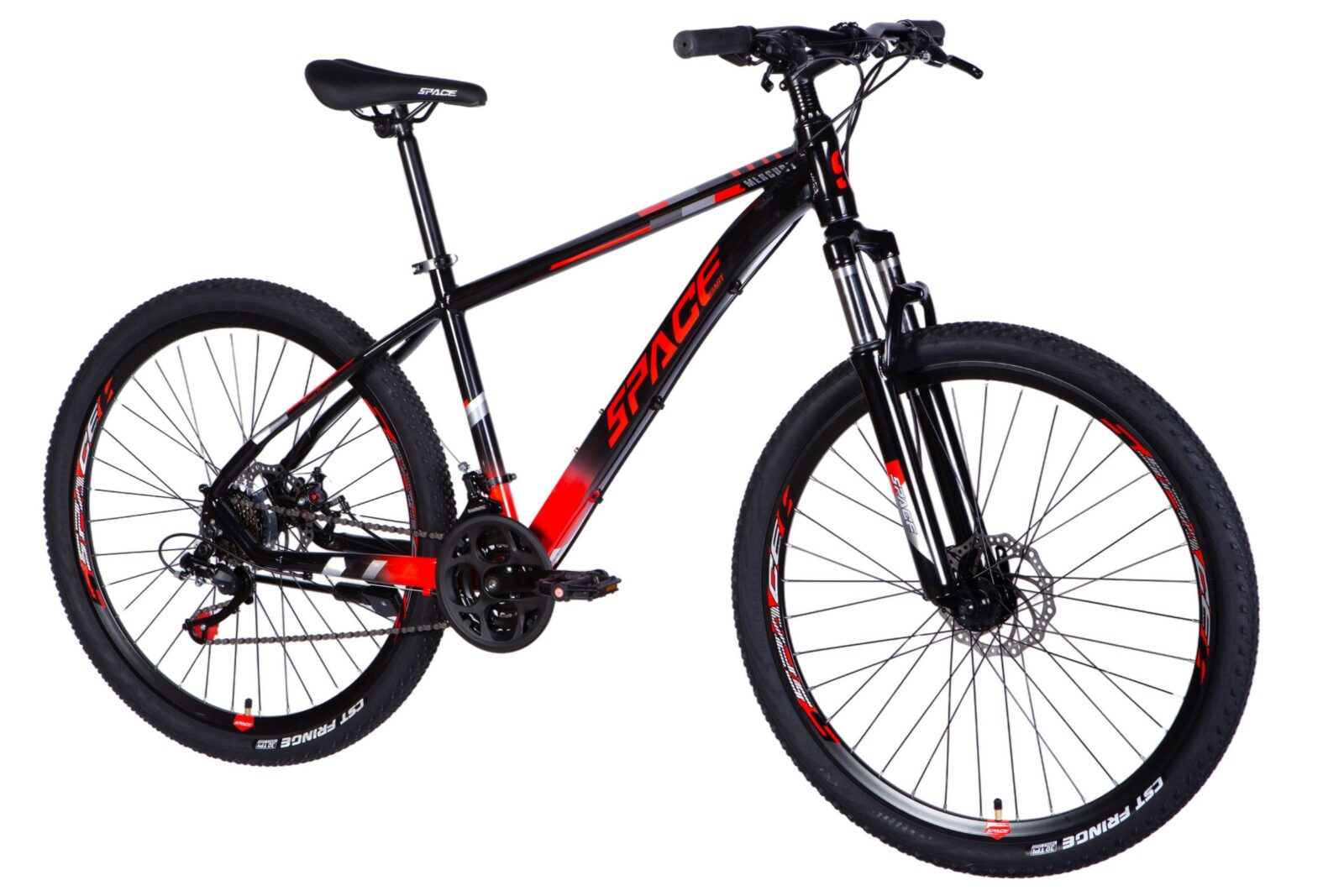 Bicikl MTB Mercury Aluminij, 27.5", 160-185 cm, 21 brzina, Crna/Crvena - Image 2