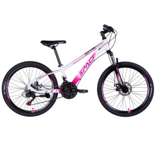 Dječji bicikl Mercury Aluminij 24", 130-160 cm, 21 brzina, Bijela/Ružičasta