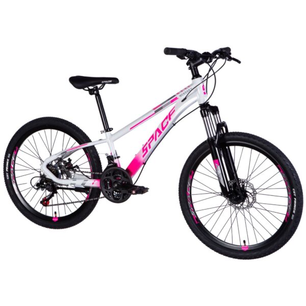 dječji bicikl mercury aluminij, 24", 130 160 cm, 21 brzina, bijela/ružičasta