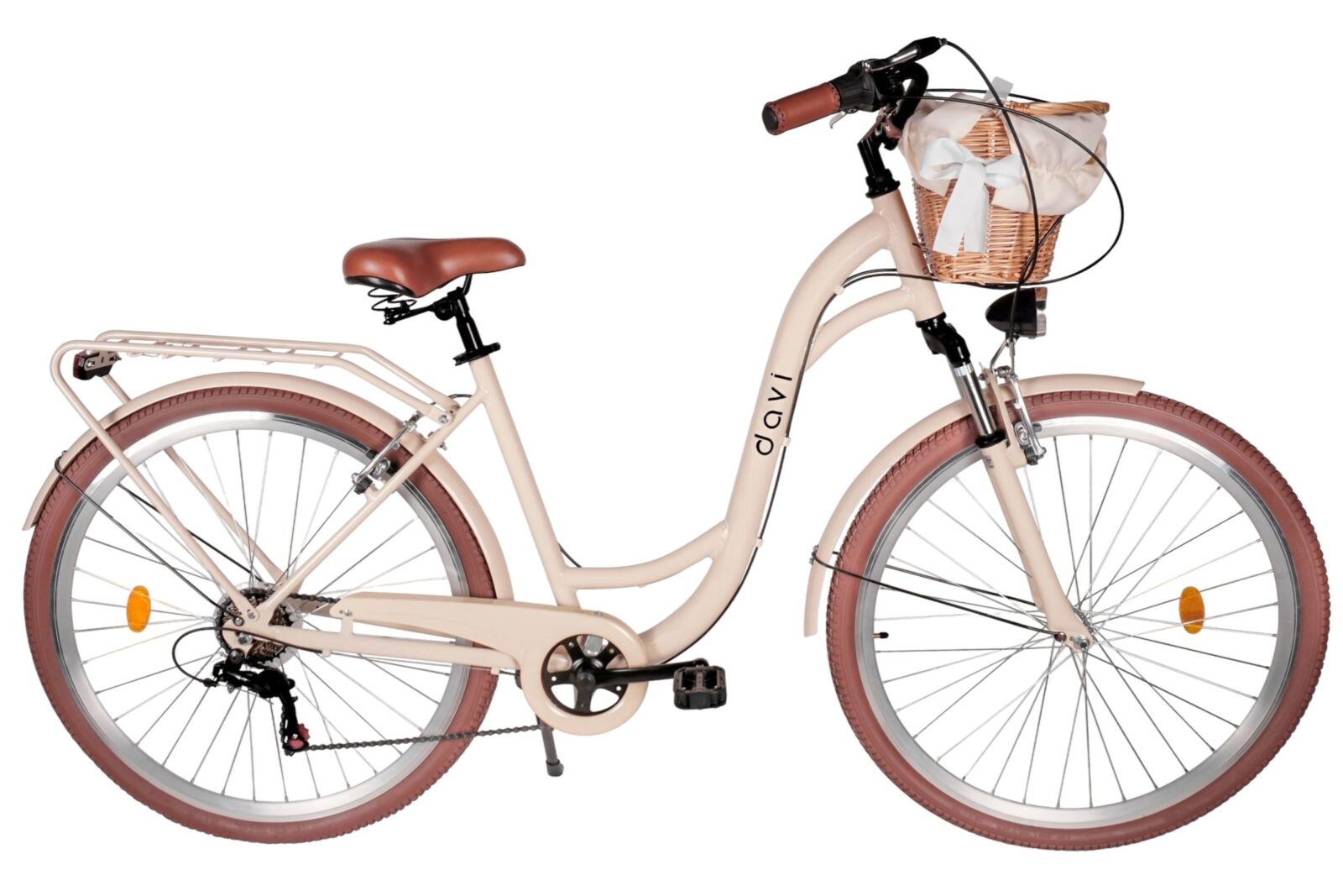 Ženski bicikl Davi Maria Aluminij 28", 160-185 cm, 7 brzina, Kremasto