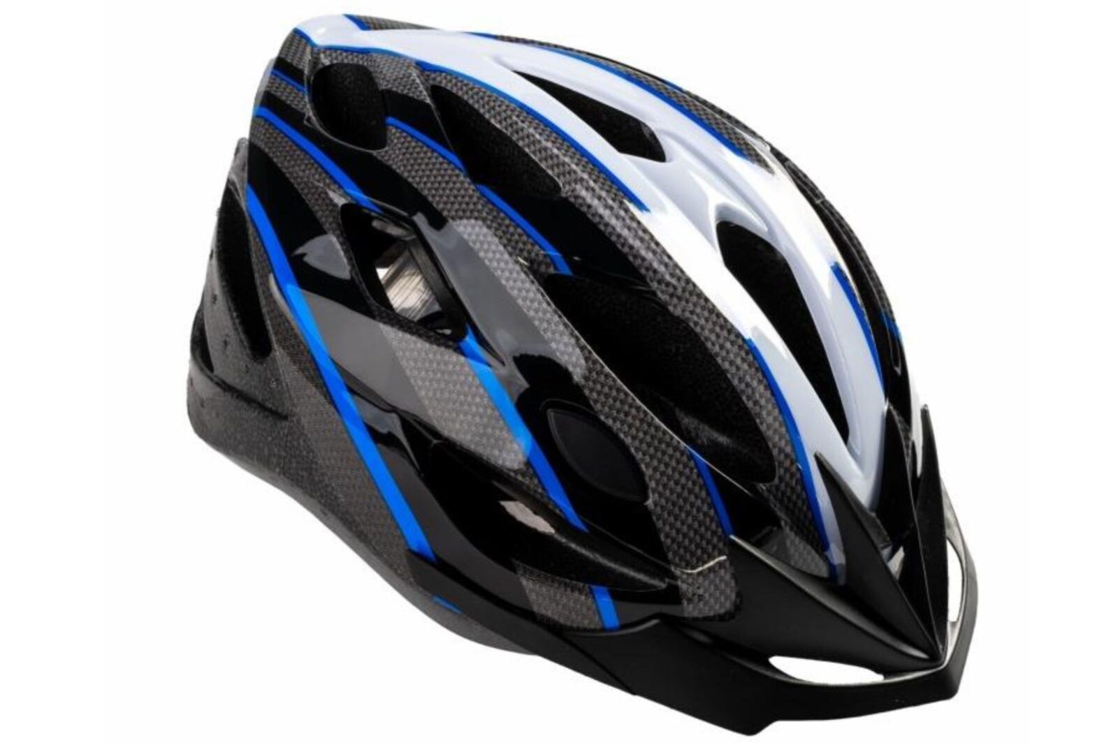 Biciklistička kaciga S-BIKE, M 55-58 cm, crno/plava