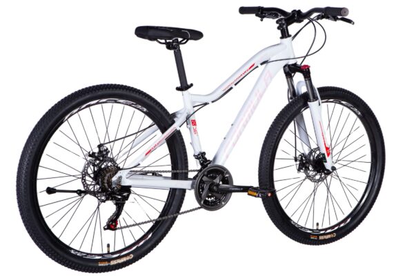Bijeli brdski bicikl s debelim gumama