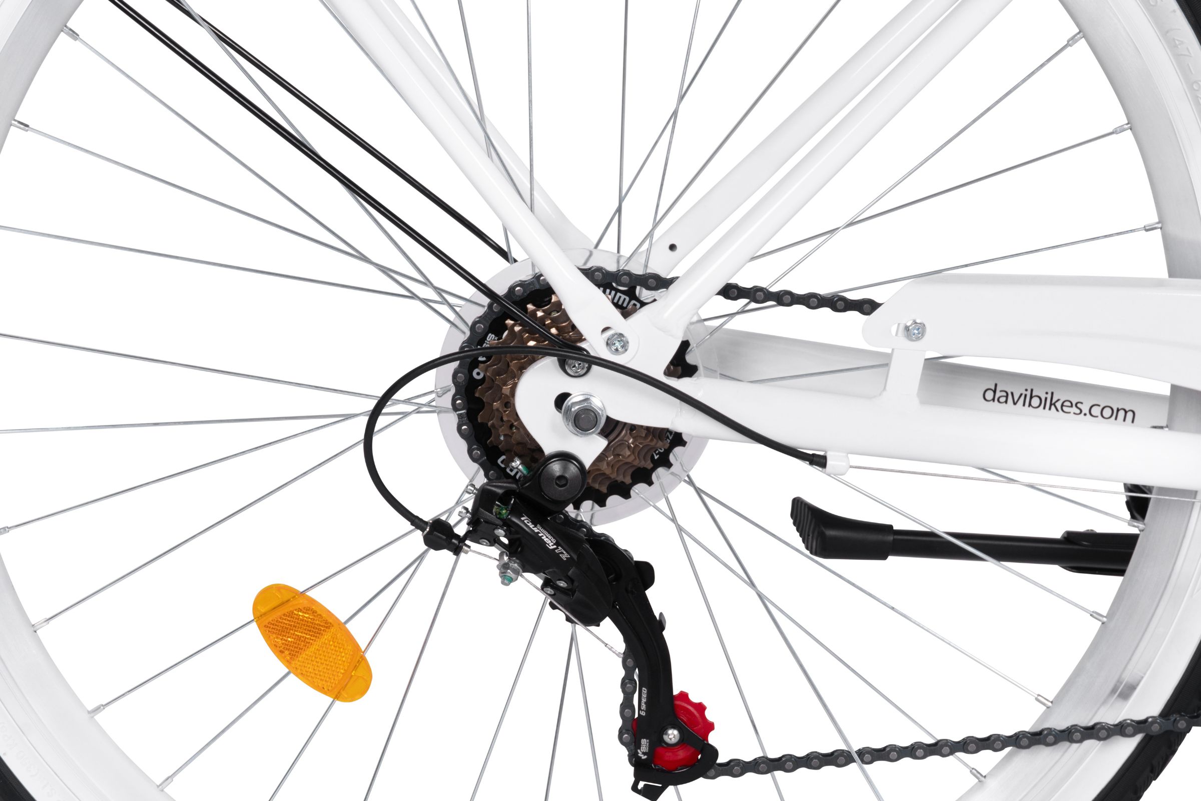 Ženski bicikl Davi Maria Aluminij 28", 160-185 cm, 7 brzina, Bijela - Slika 4