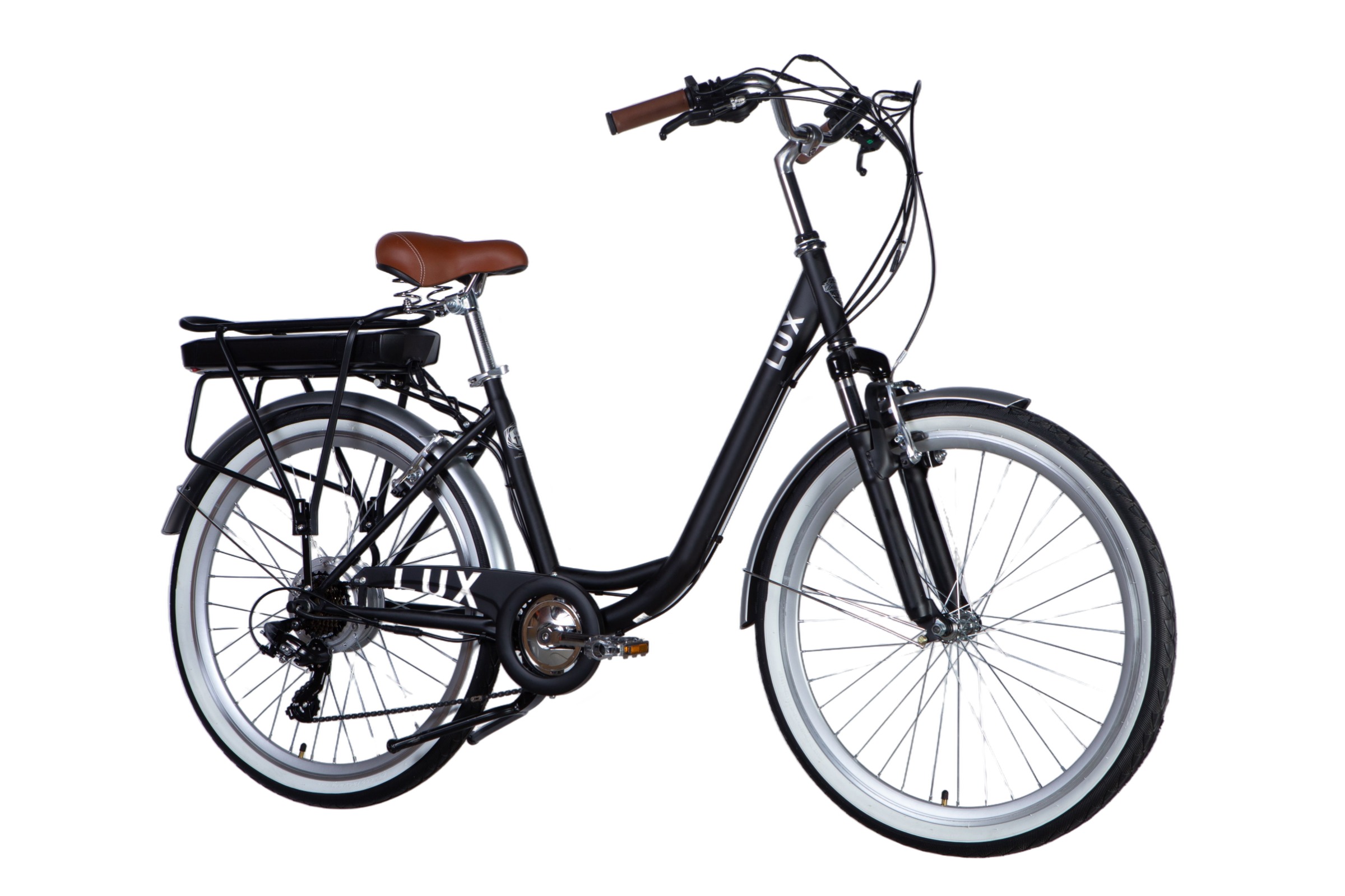 Električni bicikl E-Lux 26", 155-170cm, 7 brzina, 50 km, Crno - Slika 2
