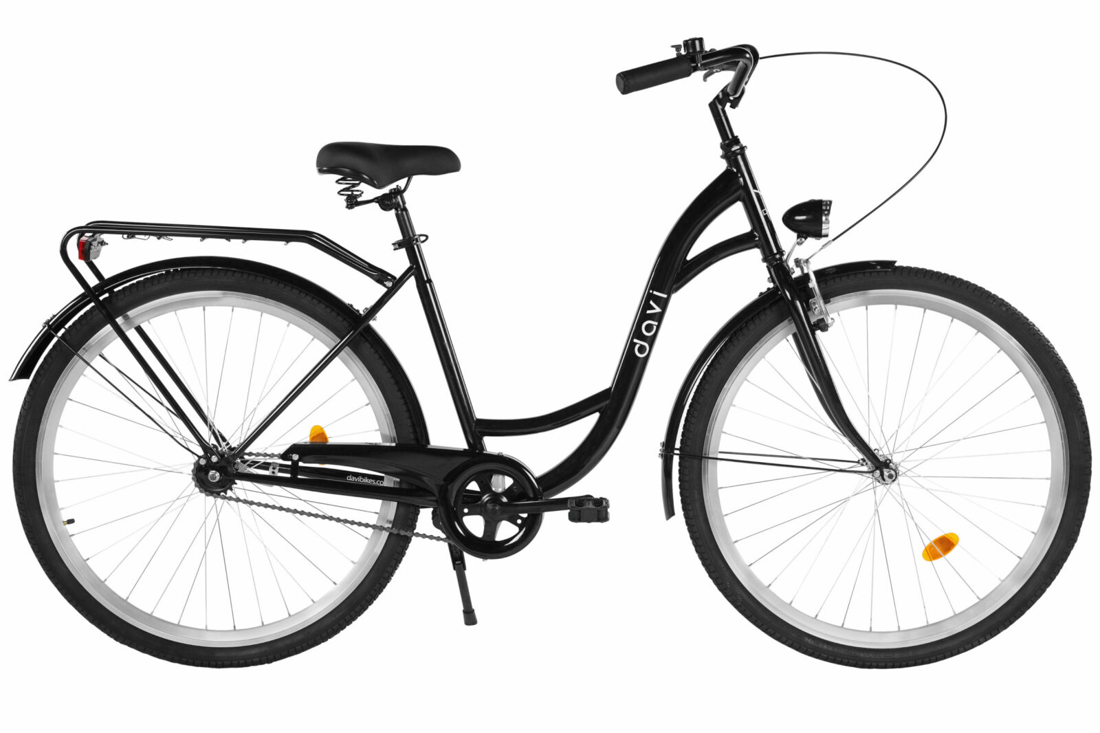 Muški bicikl Davi Men 28”, 165-190 cm, 1 brzina, Crno