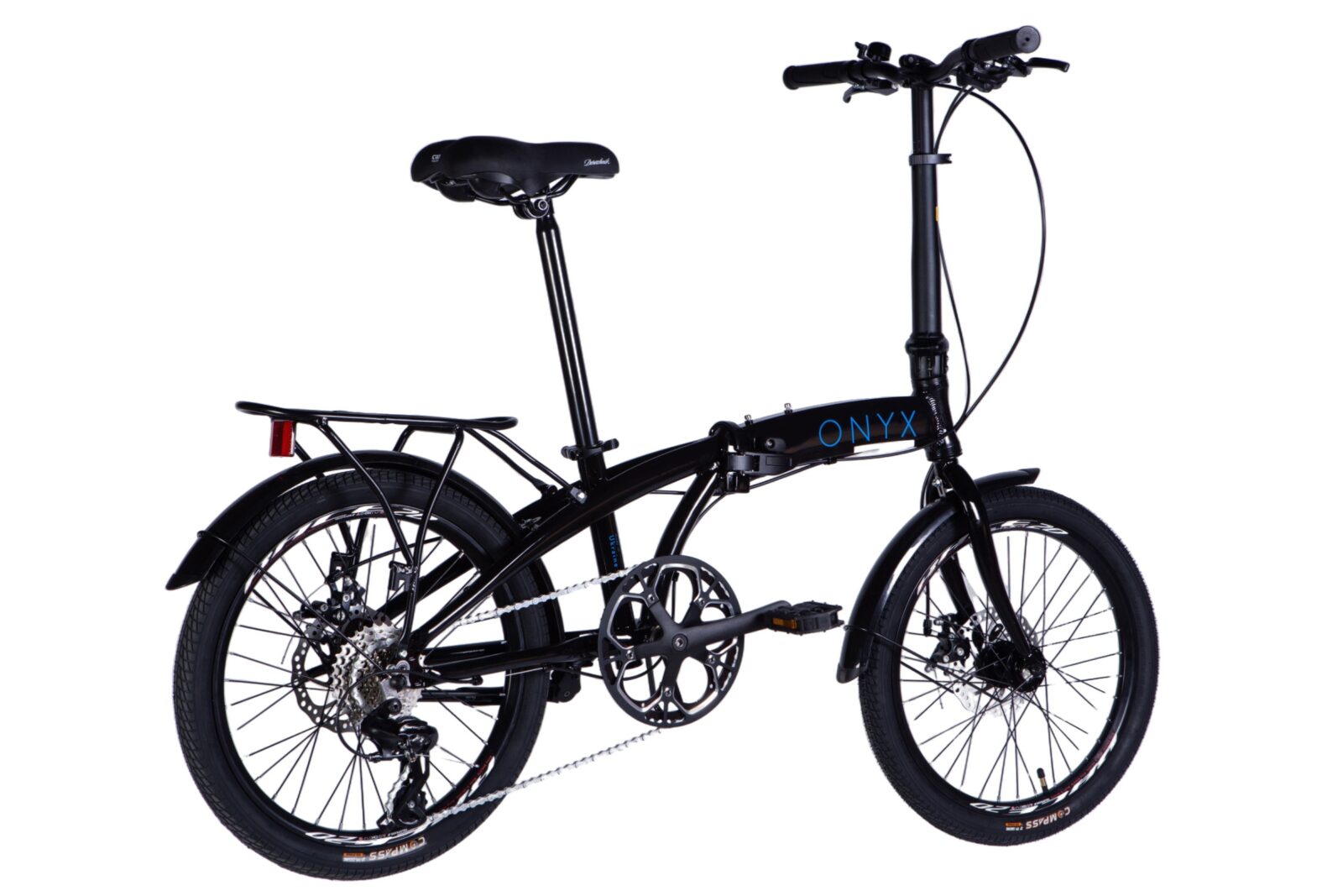 Sklopivi bicikl Onyx 20", Aluminij, 130-180 cm, 7 brzina, Crno - Slika 6