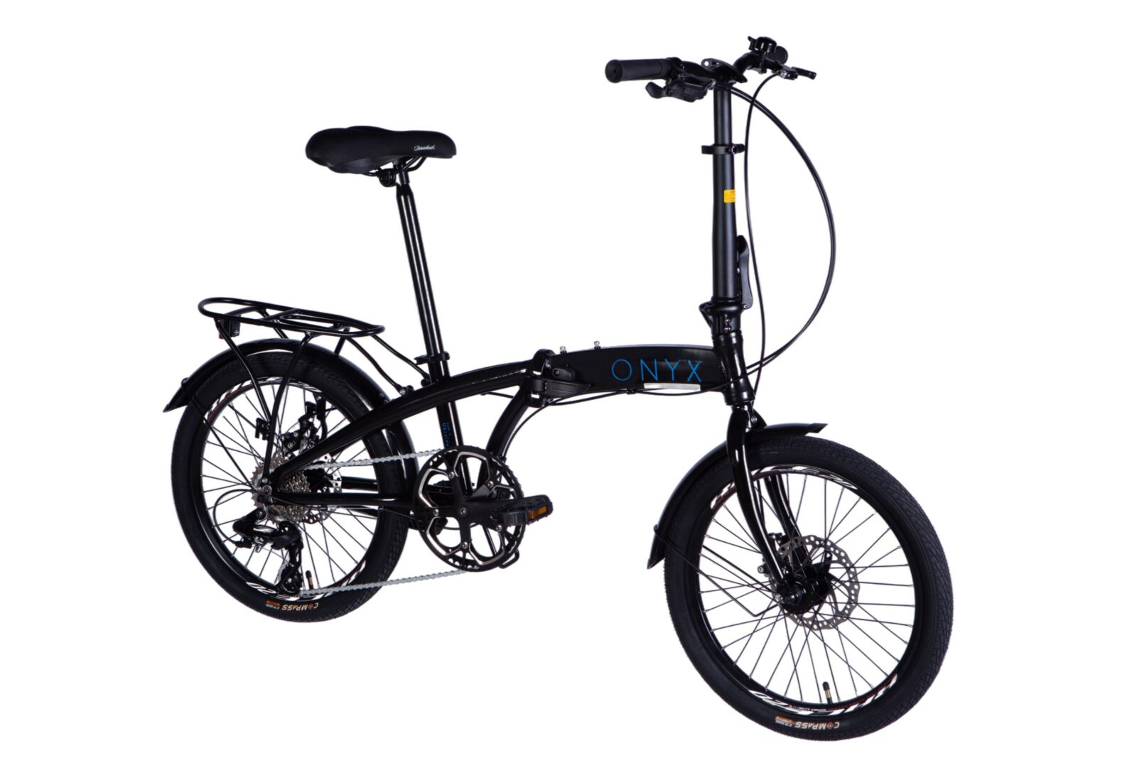 Sklopivi bicikl Onyx 20", Aluminij, 130-180 cm, 7 brzina, Crno - Slika 2