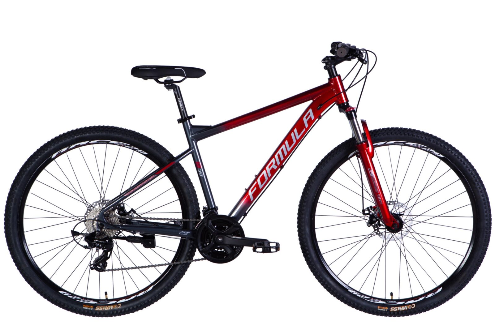 Bicikl MTB F-1 Aluminium, 29", 21 brzina, za visinu 175–200 cm, Crvena