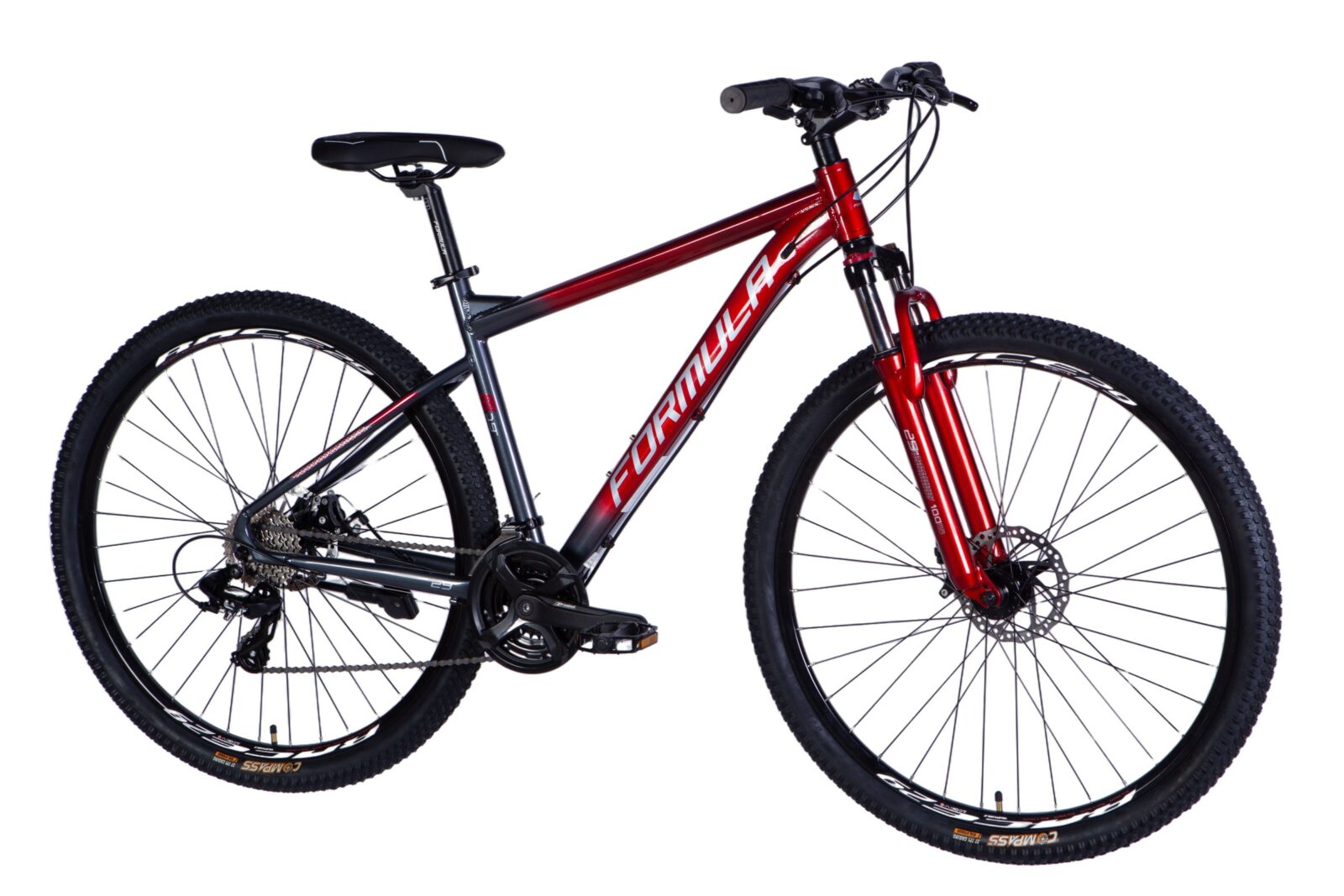 Bicikl MTB F-1 Aluminium, 29", 21 brzina, za visinu 175–200 cm, Crvena - Slika 2