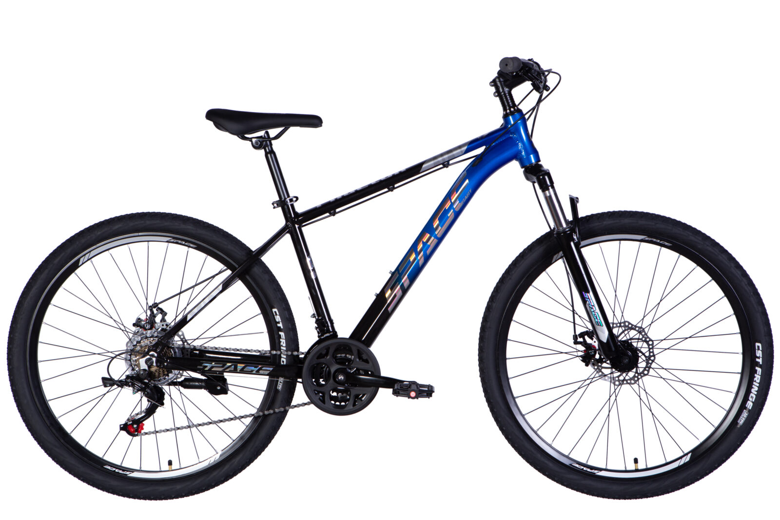 Phaeton aluminijski bicikl, 27.5", 160–185 cm, 21 brzina, Plava/crno