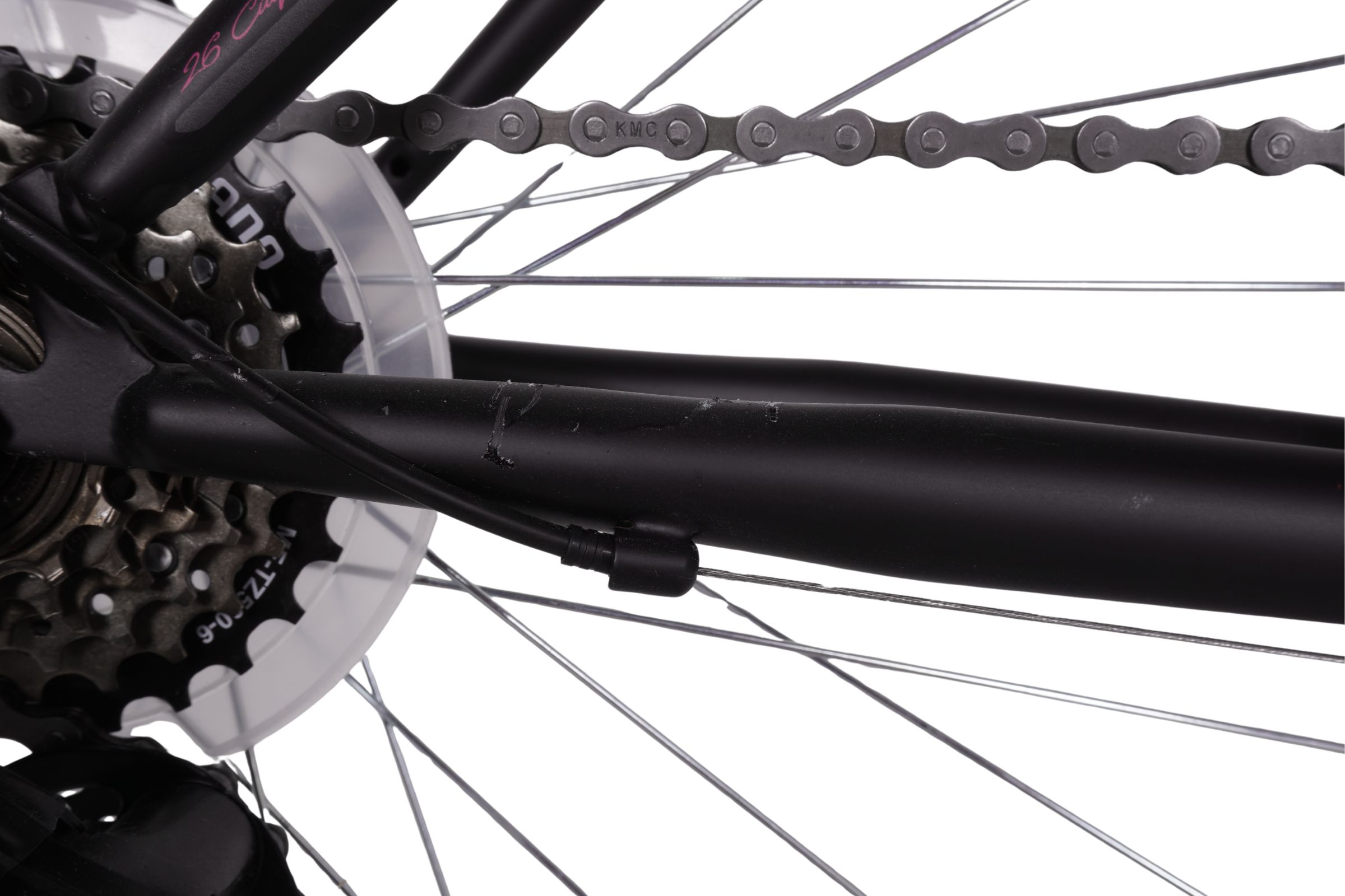 Kands VS-3, Čelična, 26", 150-175 cm, 18 brzina, Crno-ružičasti - Outlet - Slika 5