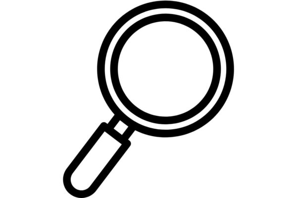 Crno-bijeli crtež povećala