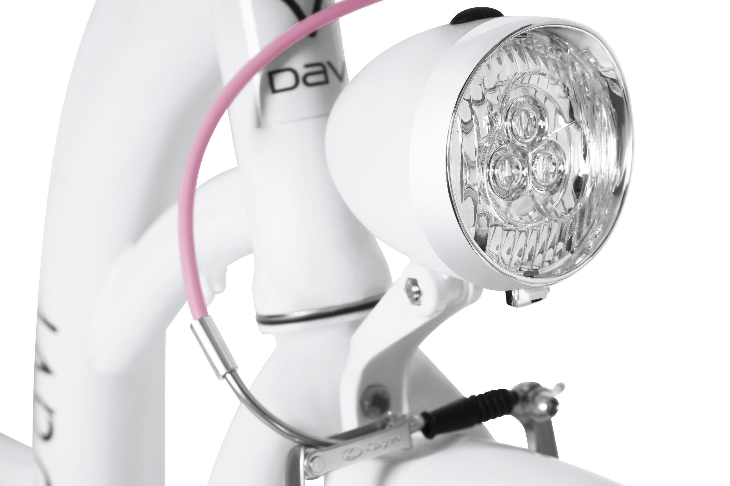 Dječji bicikl Davi Amelia 24", 130-165 cm, 1 brzina, Bijela/Ružičasta - Slika 5