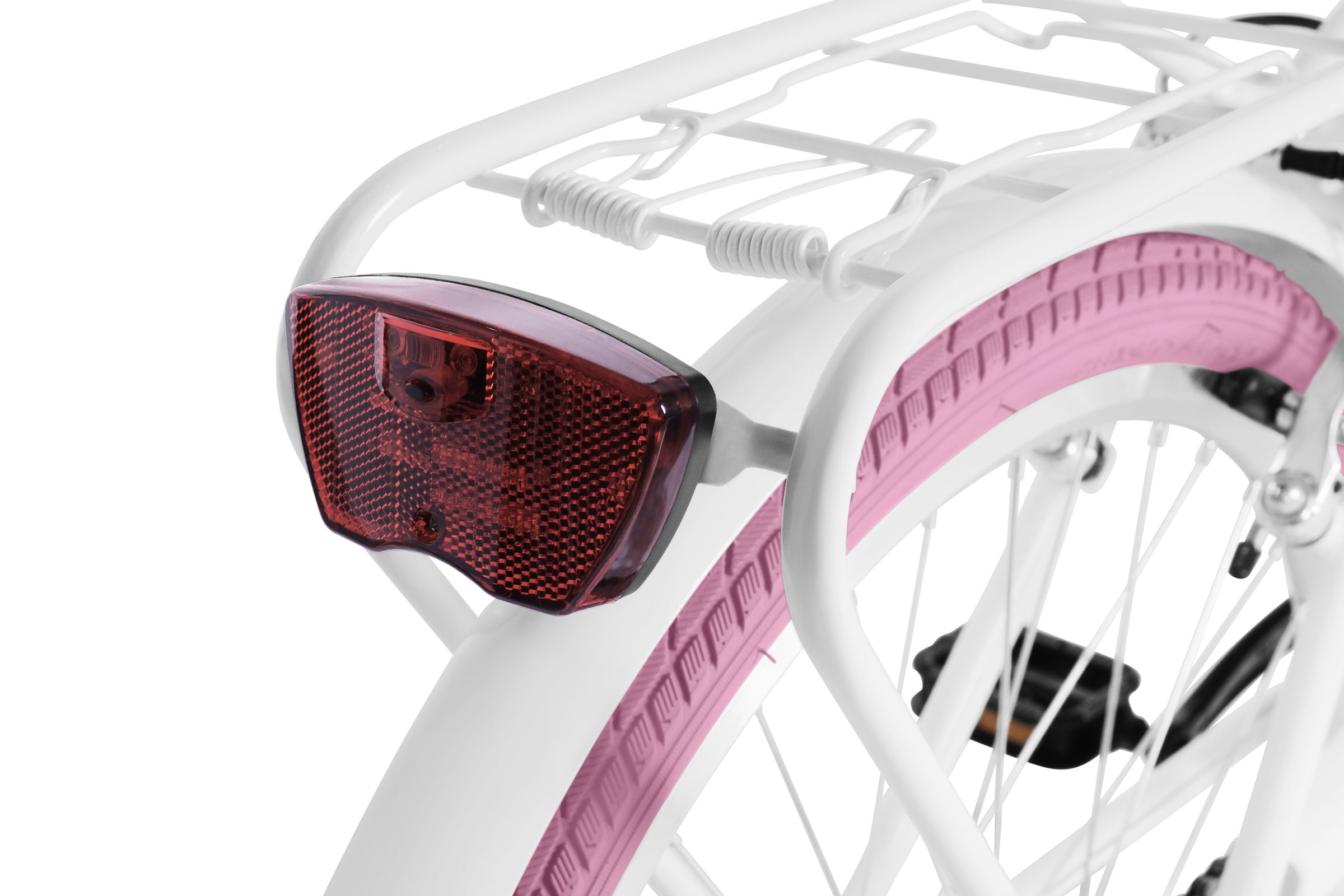 Dječji bicikl Davi Amelia 24", 130-165 cm, 7 brzina, Bijela/Ružičasta - Slika 8