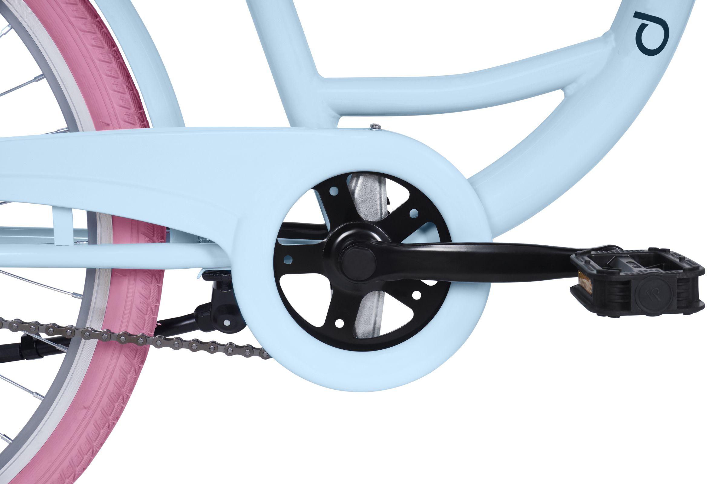 Dječji bicikl Davi Amelia 24", 130-165 cm, 1 brzina, Plava/Ružičasta - Slika 6