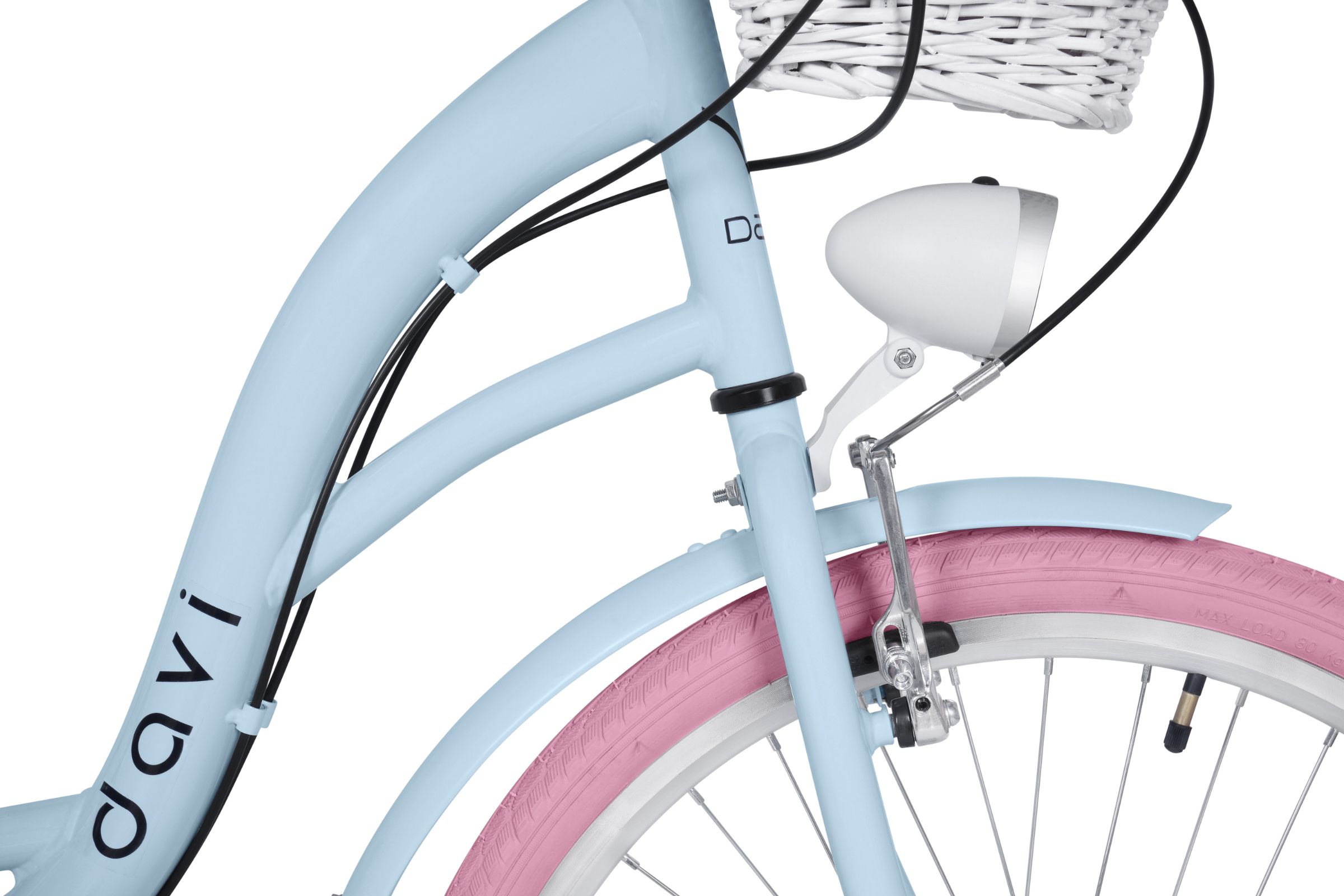 Dječji bicikl Davi Amelia 24", 130-165 cm, 7 brzina, Plava/Ružičasta - Slika 4