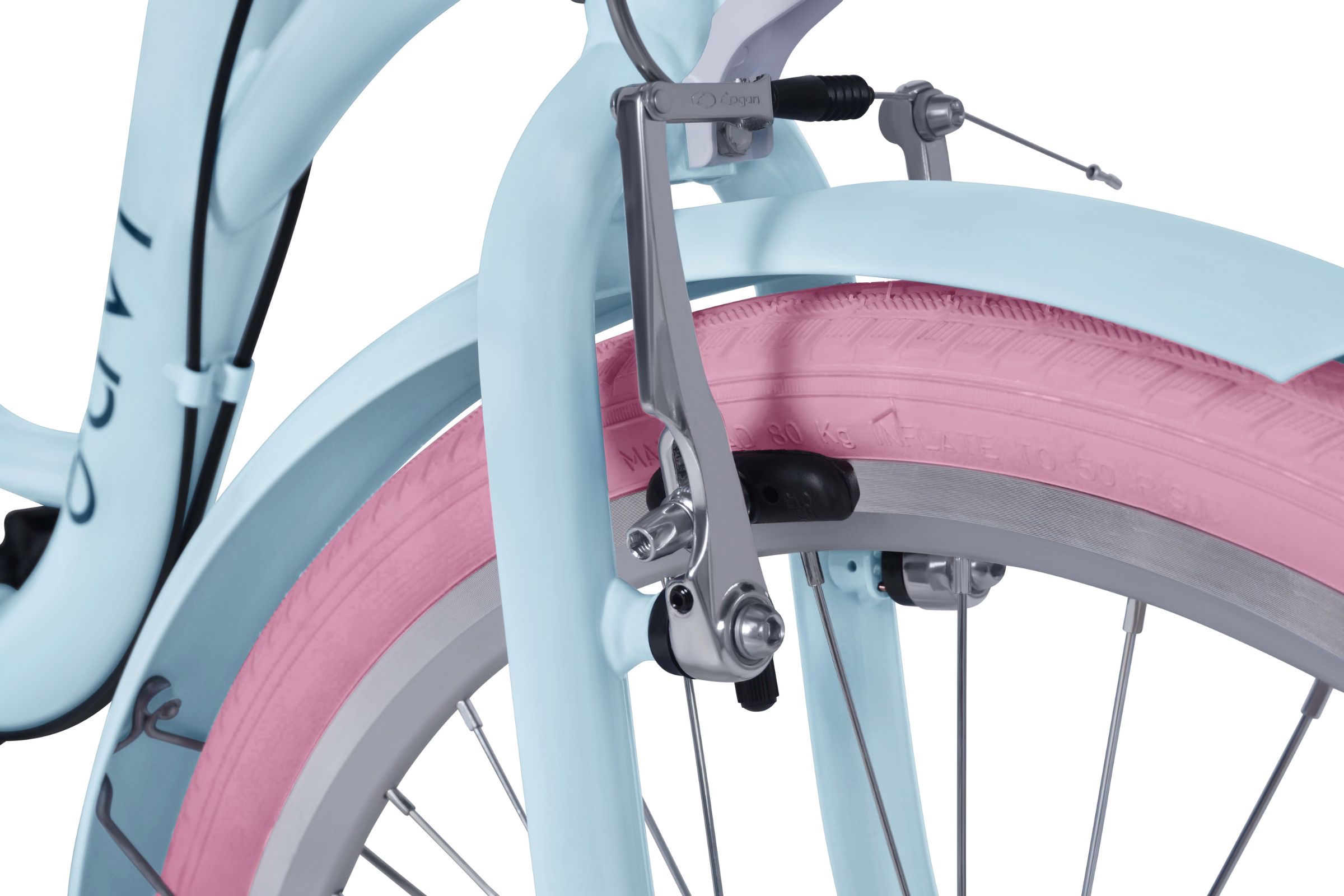 Dječji bicikl Davi Amelia 24", 130-165 cm, 7 brzina, Plava/Ružičasta - Slika 5