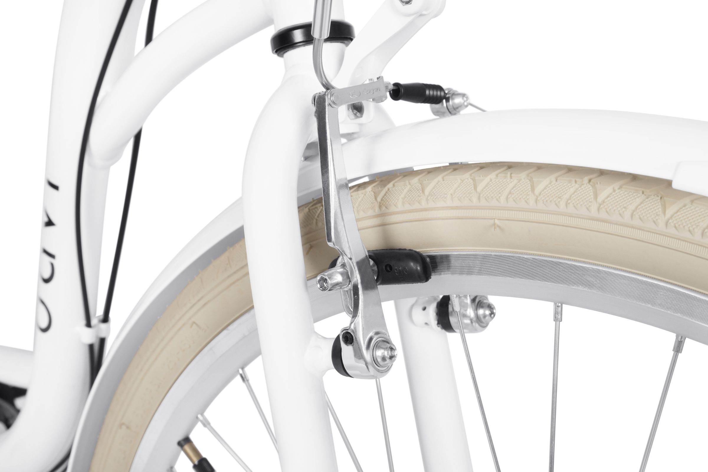 Ženski bicikl Davi Emma 28", 160-185 cm, 7 brzina, Bijela/Kremasta - Slika 6