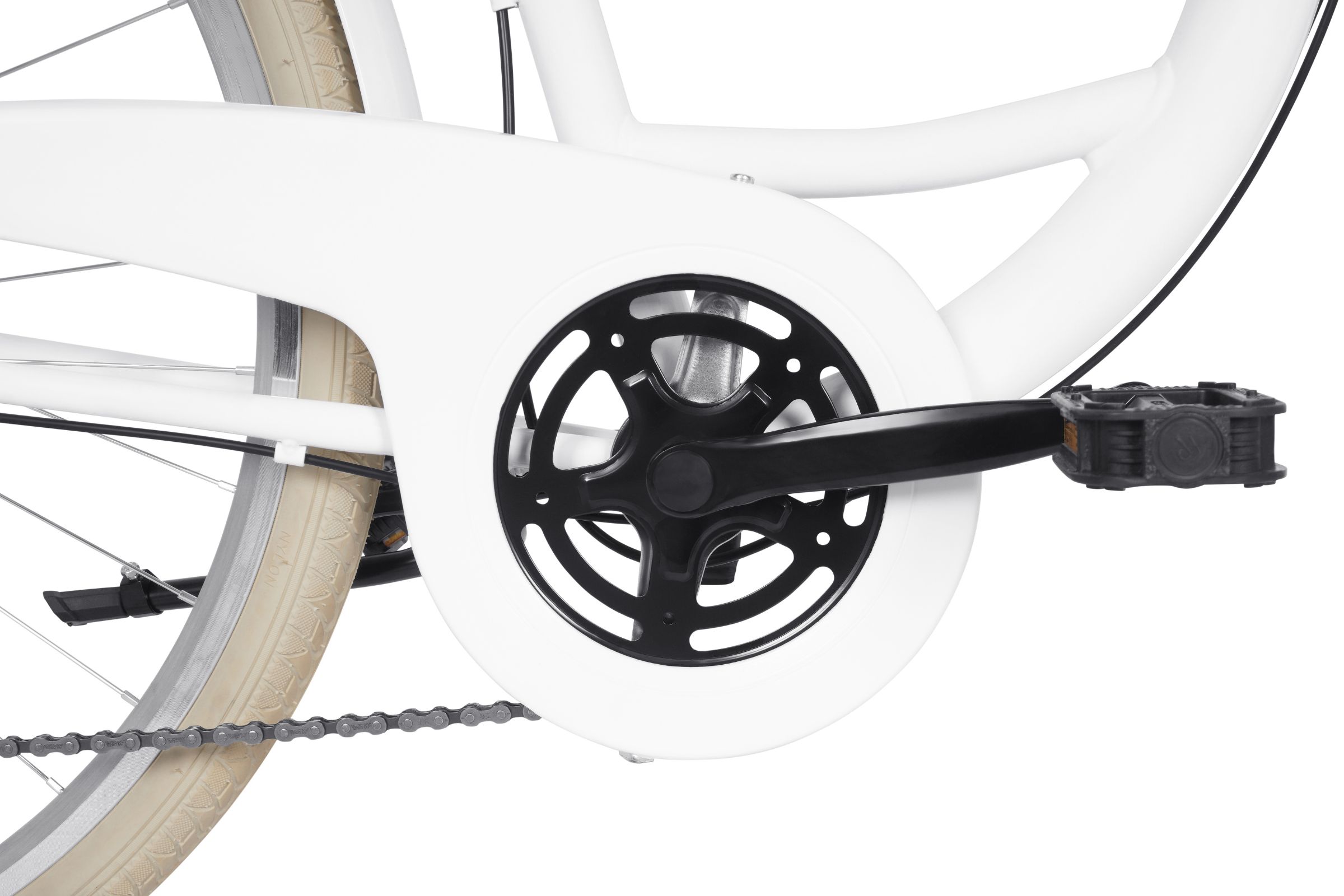 Ženski bicikl Davi Emma 28", 160-185 cm, 7 brzina, Bijela/Kremasta - Slika 8