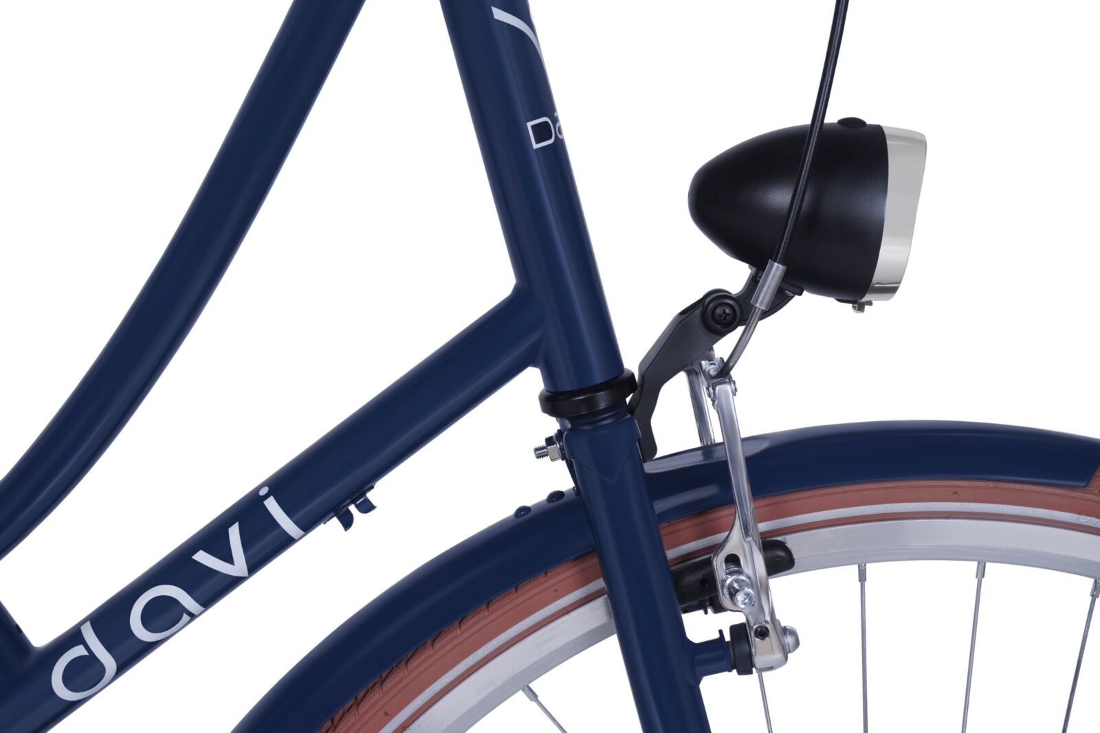 Ženski bicikl davi alma 28", 160 185 cm, 1 brzina, mornarsko plava/smeđa