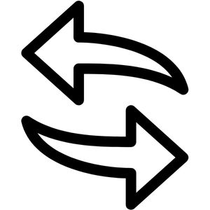 Ikona sa strelicama koje pokazuju smjerove