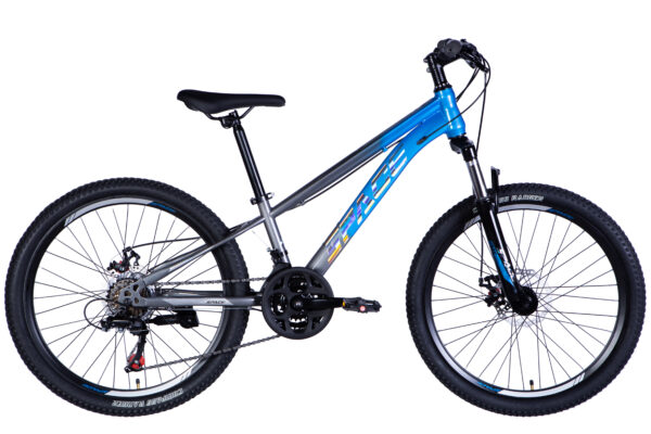 dječji bicikl mars 24", 130 160 cm, 21 brzina, plava/siva