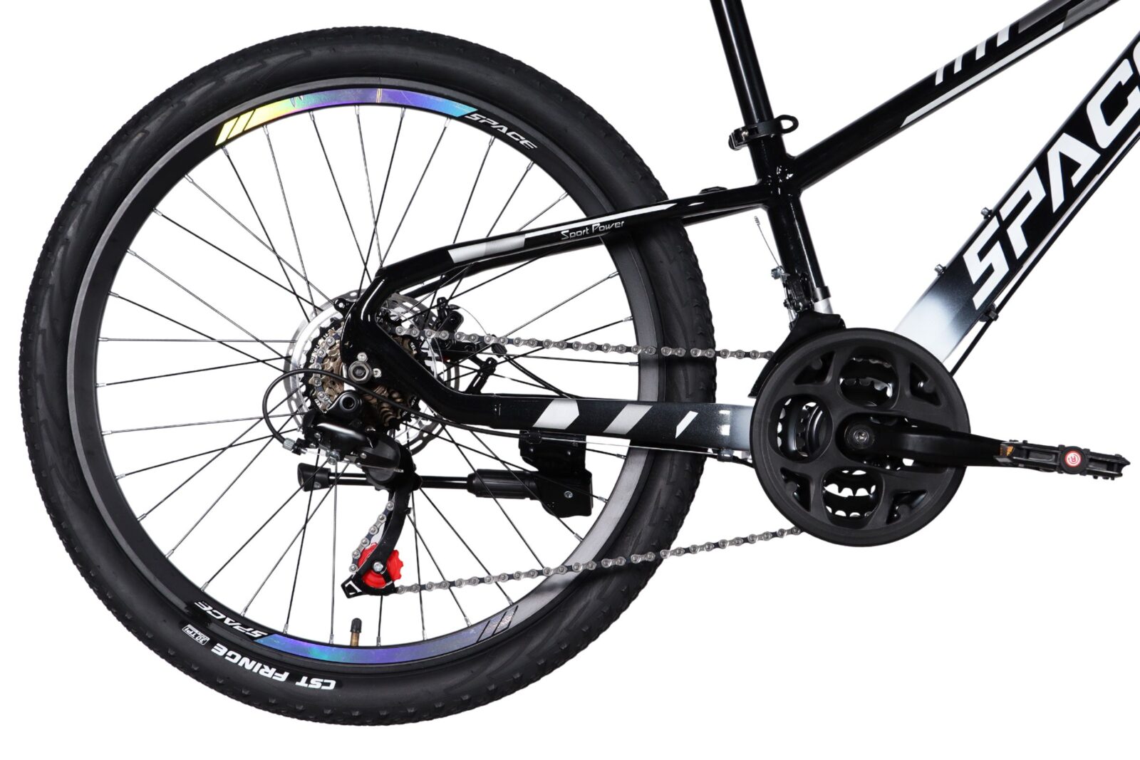 dječji bicikl mercury aluminij, 24", 130 160 cm, 21 brzina, crno