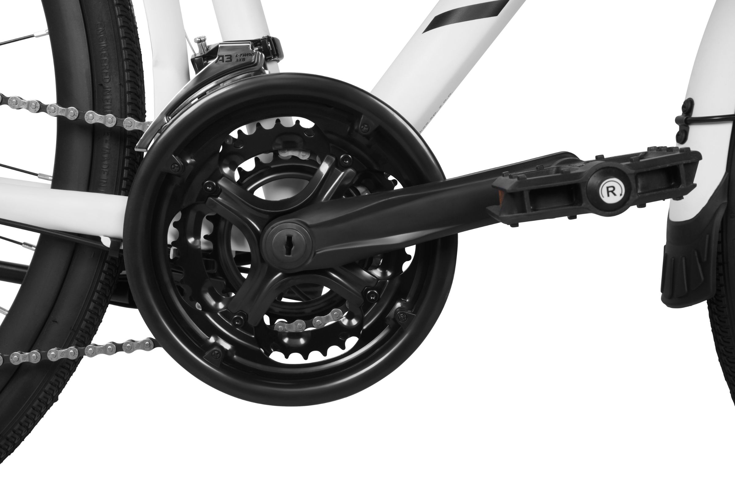 trekking bicikl davi adventuro 28", 160 185 cm, 21 brzina, alb