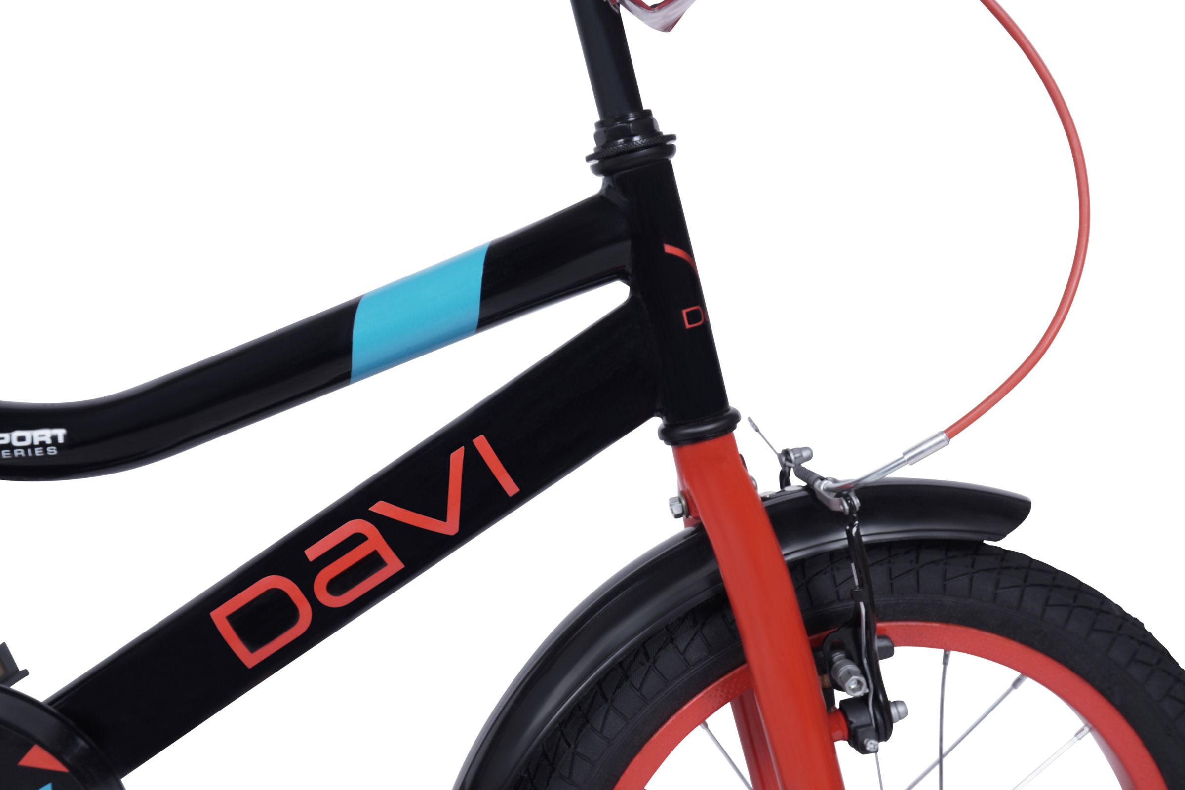 dječji bicikl davi zippy 16", 95 110 cm, 1 brzina, crno