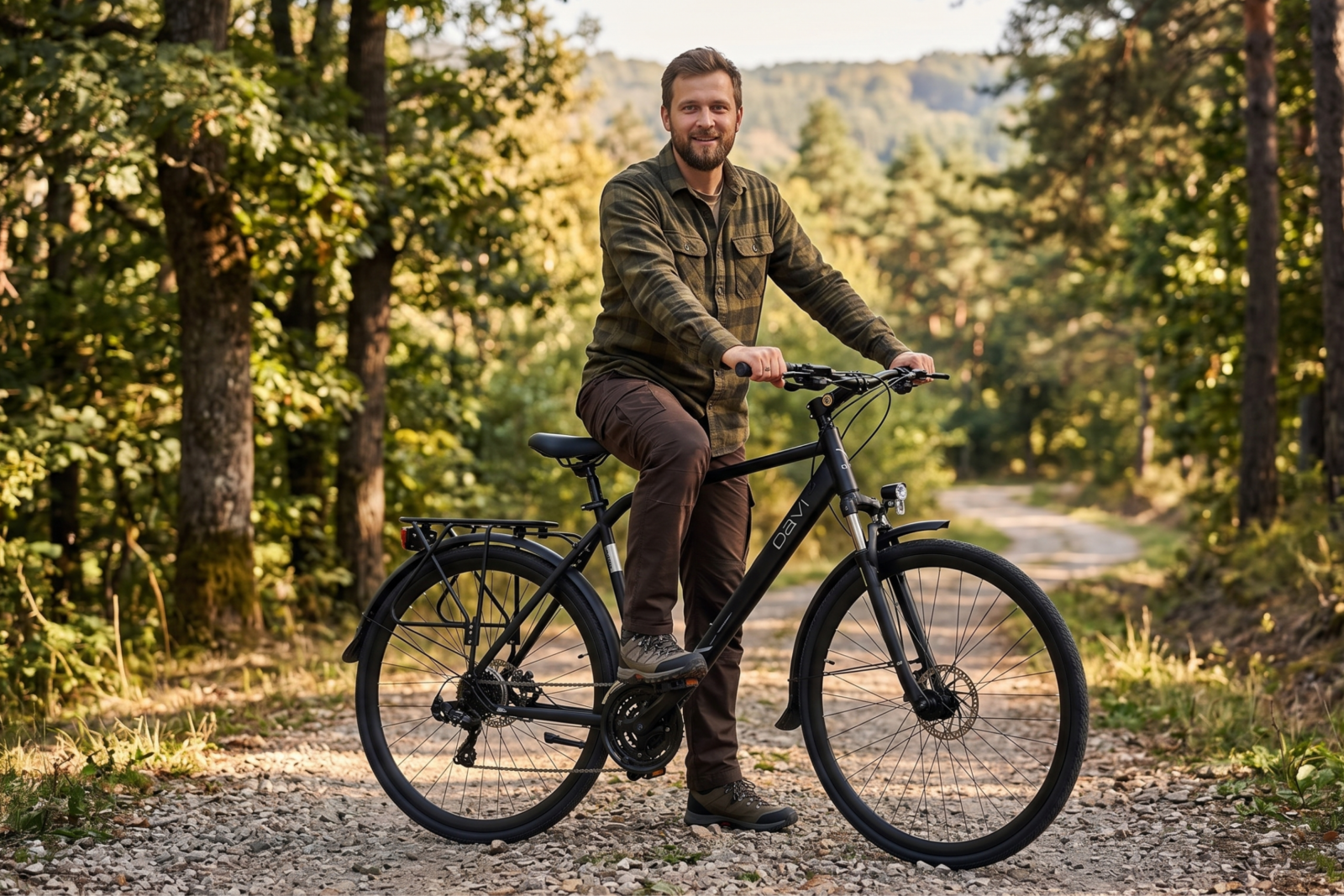 trekking bicikl davi adventuro 28", 160 185 cm, 21 brzina, crno