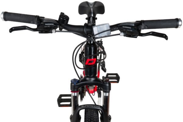 Upravljač bicikla s Shimano komponentama.