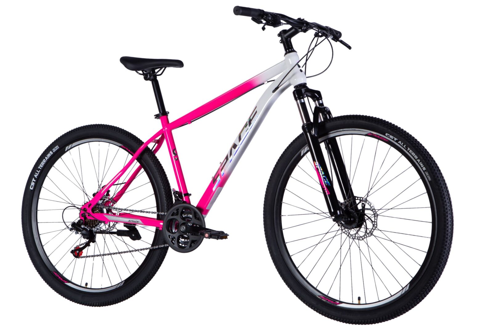 mtb bicikl mars 29", 170 185 cm, 21 brzina, bijela/ružičasta