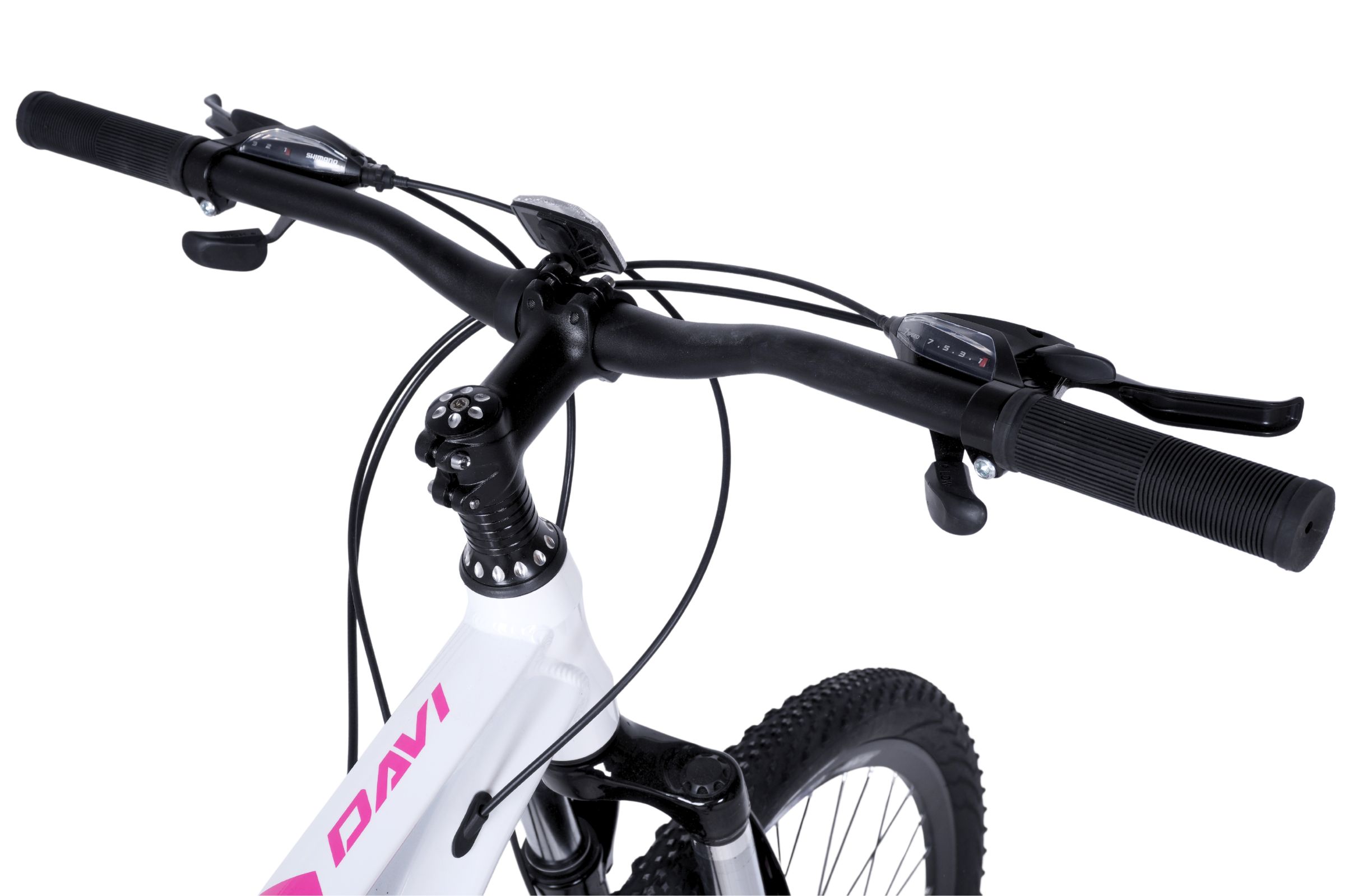 davi bella aluminijski mtb bicikl, 27,5", 160 185 cm, 21 brzina, ružičasta/bijela (copy)