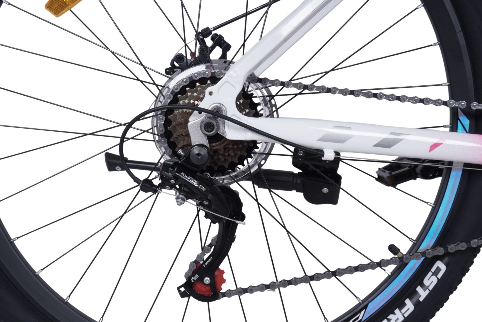 davi bella aluminijski mtb bicikl, 27,5", 160 185 cm, 21 brzina, ružičasta/bijela (copy)