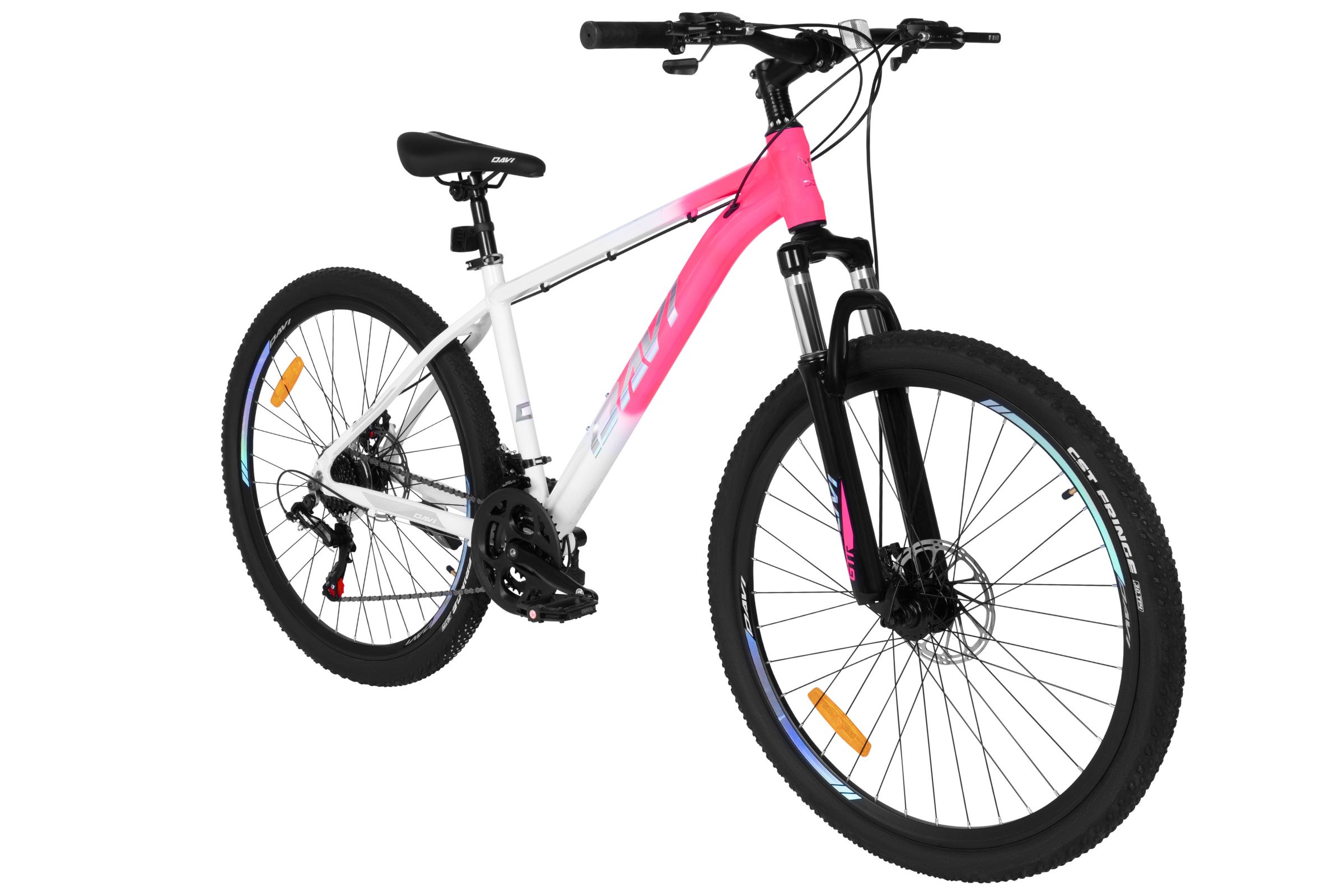 davi montaro aluminijski mtb bicikl, 27,5", 160 185 cm, 21 brzina, crna/crvena (copy)