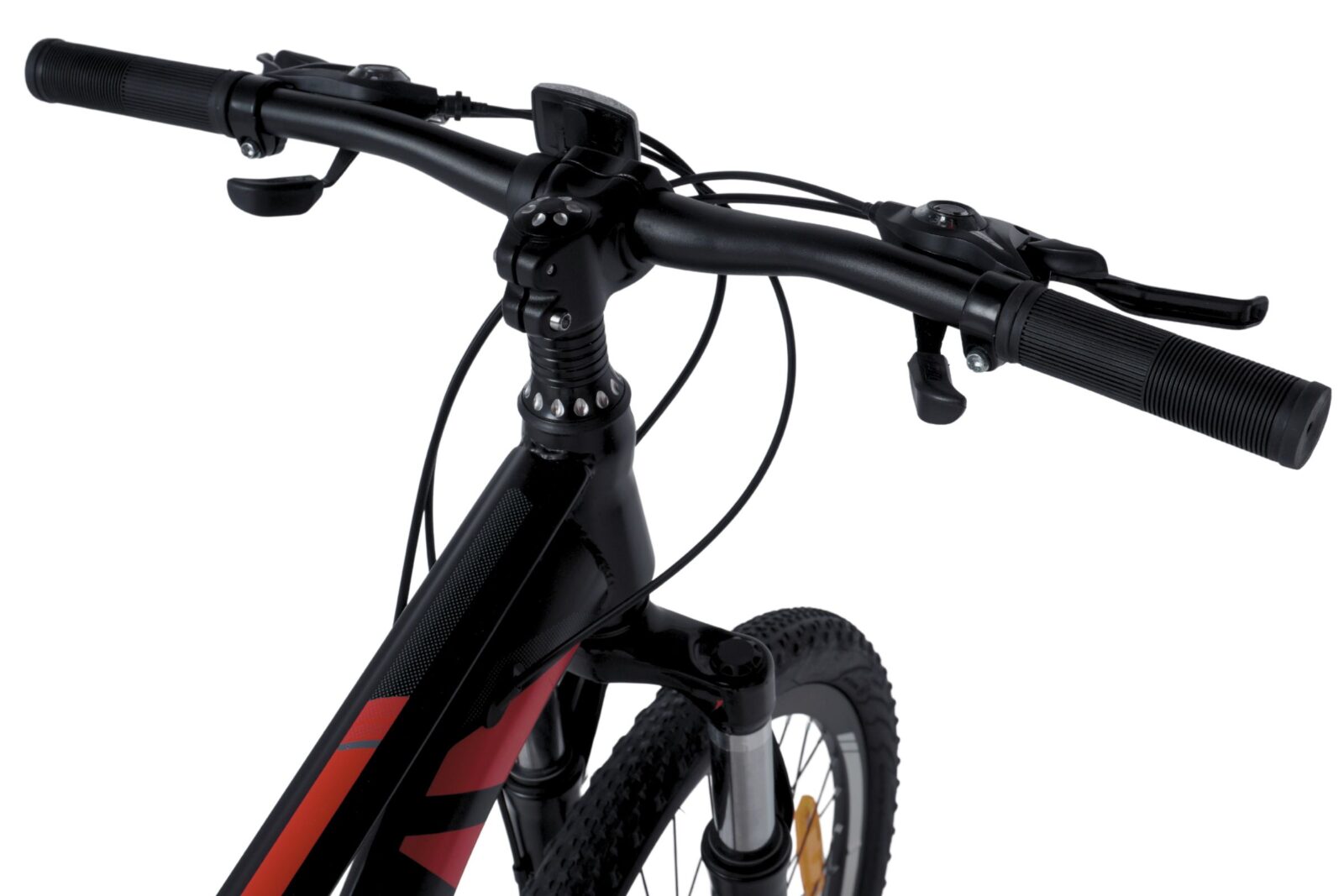 dječji bicikl davi terrano 24", 130 160 cm, 21 brzina, crna/crvena