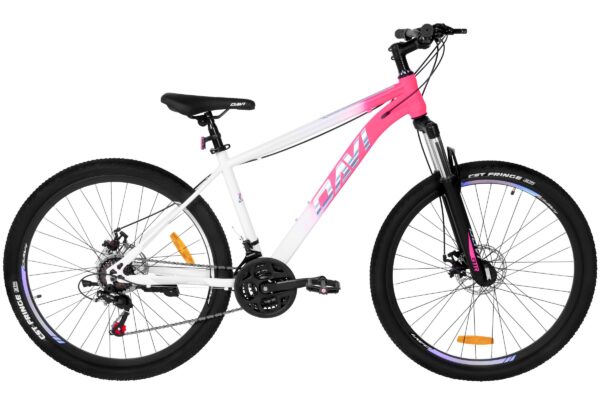 davi bonita mtb bicikl, 27,5", 160 185 cm, 21 brzina, ružičasta/bijela