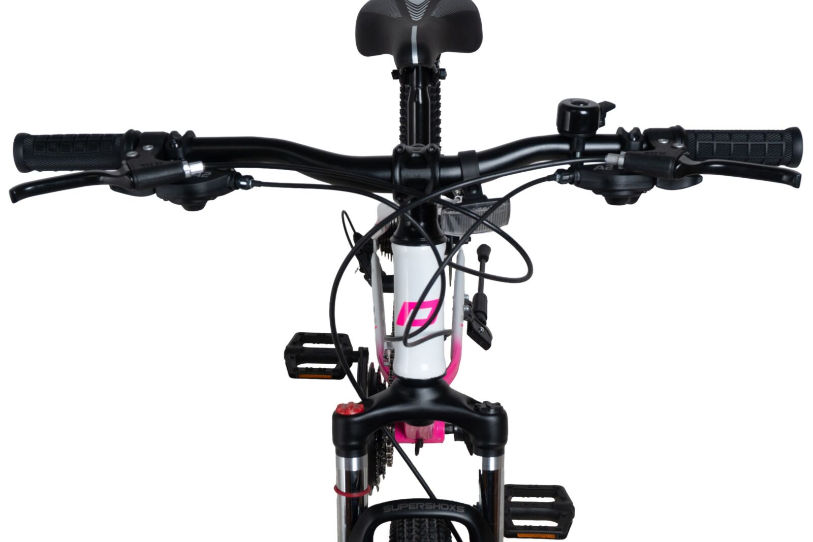 bicicleta mtb davi bonita 26", 145 170 cm, 21 viteze, roz/alb