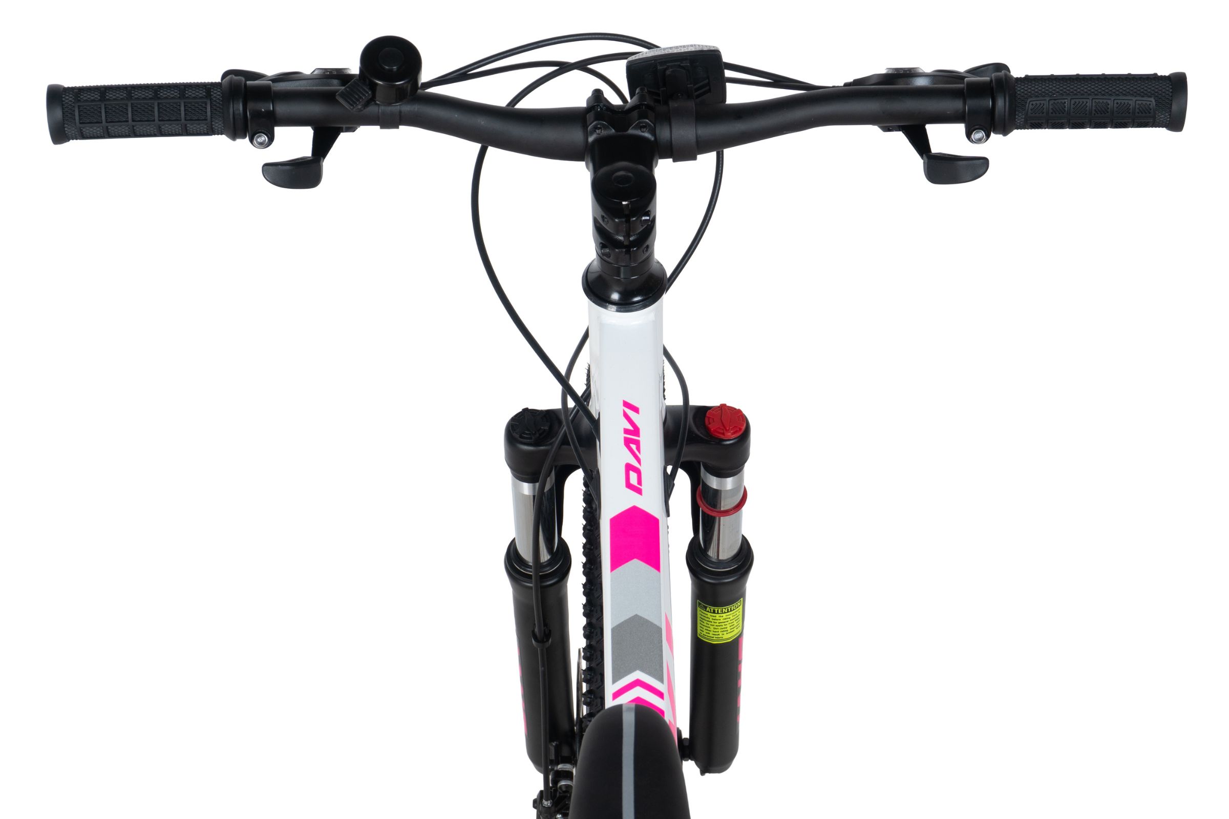 bicicleta copii davi bonita 24", 130 160 cm, 21 viteze, roz/alb